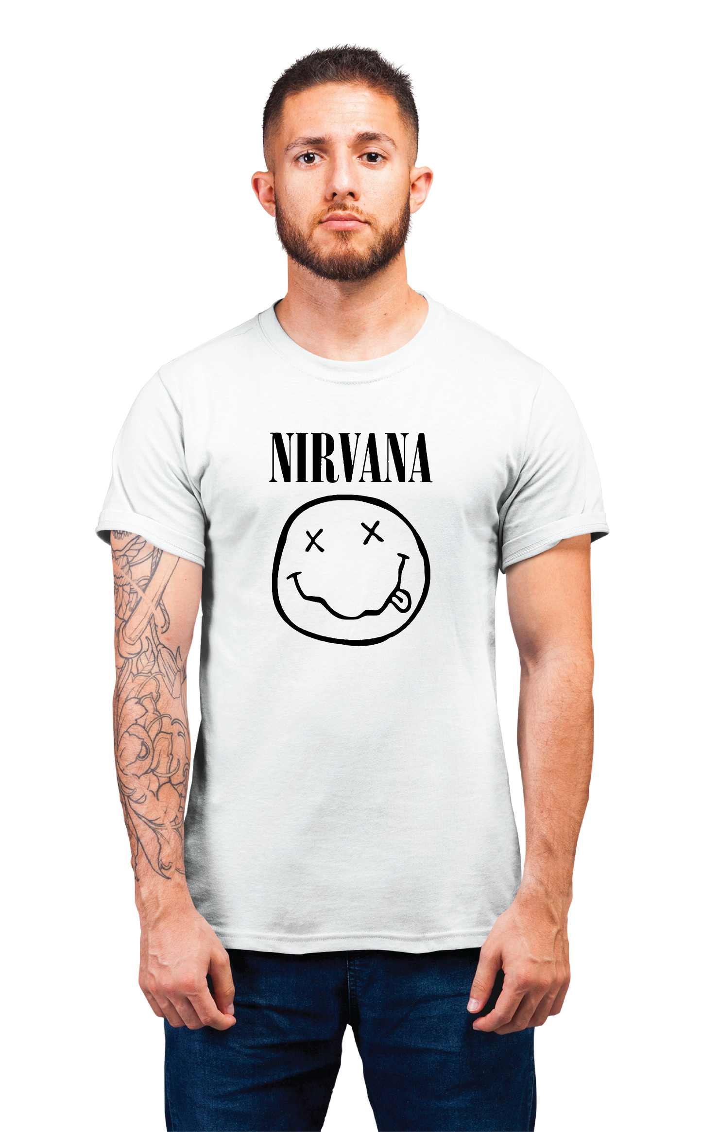 Sweaty Armpits Premium Unisex Printed T-shirts Nirvana Smile Minimalistic Design
