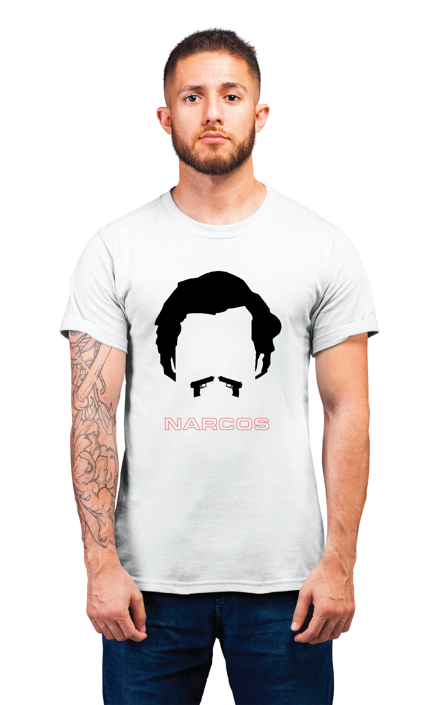 Sweaty Armpits Premium Unisex Printed T-shirts Narcos "Pablo Escobar" T.V Show "Netflix Original" Minimaalistic Design