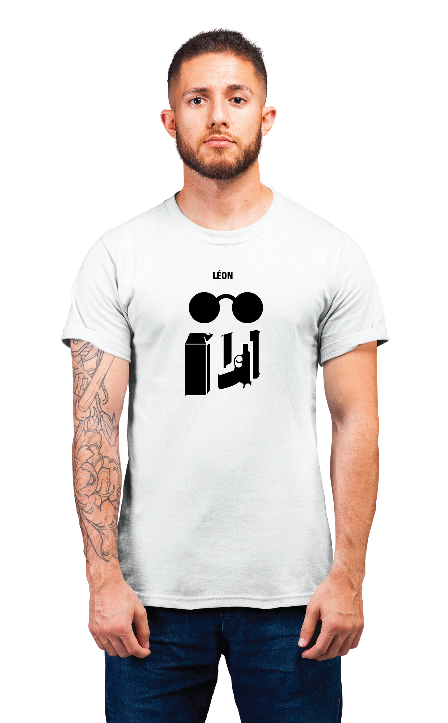 Sweaty Armpits Premium Unisex Printed T-shirts "Léon The Professional" Movie Minimalistic Design
