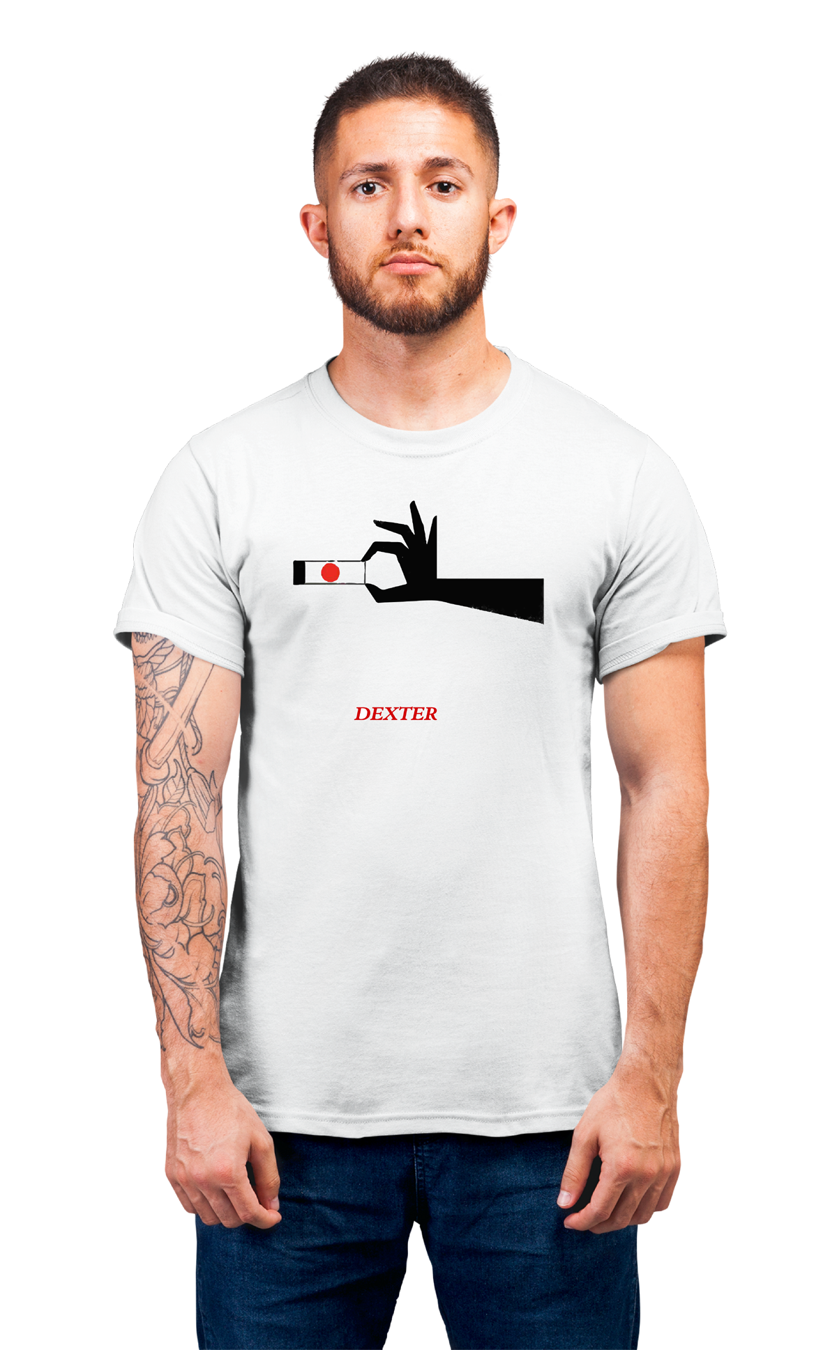 Sweaty Armpits Premium Unisex Printed T-shirt, Dexter T.V Show, Minimalistic Design