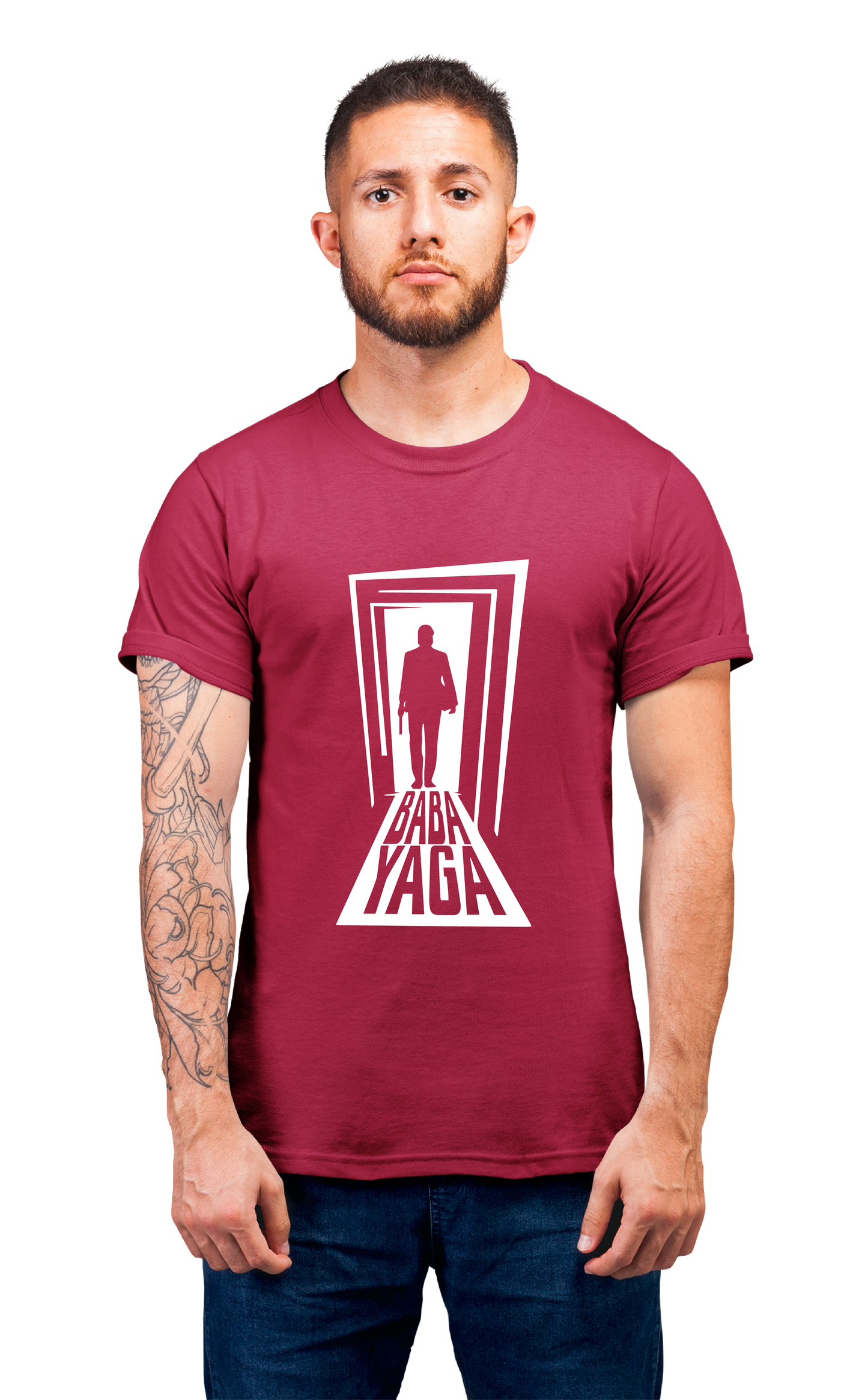 Sweaty Armpits Premium Unisex Printed T-shirts of John Wick "Baba Yaga" Minimalistic Design