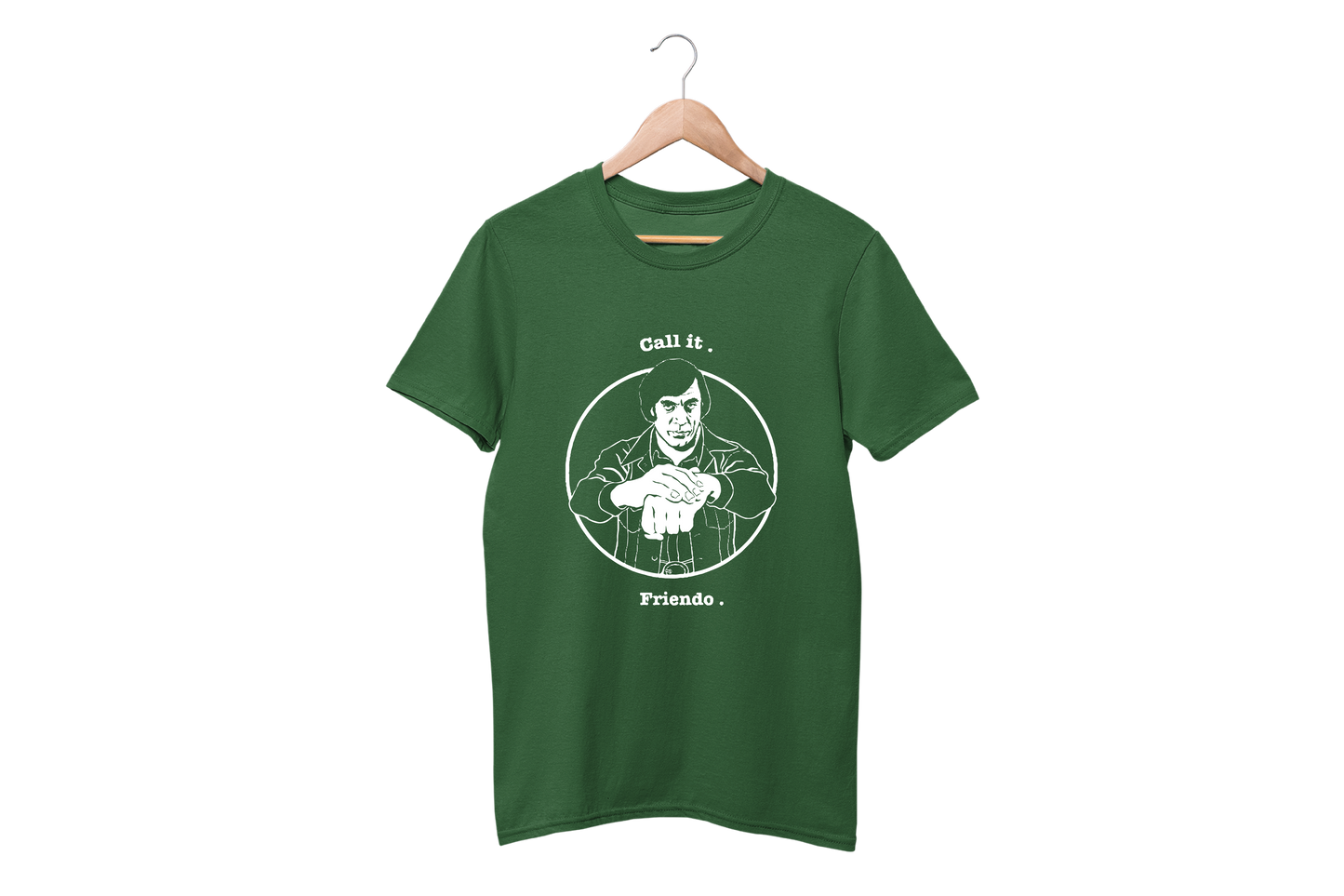 Sweaty Armpits Premium Unisex Printed T-shirts No Country For Old Man Coen Brothers Epic Western Thriller Anton Chigurh "Call It Friendo" Minimalisitc Design