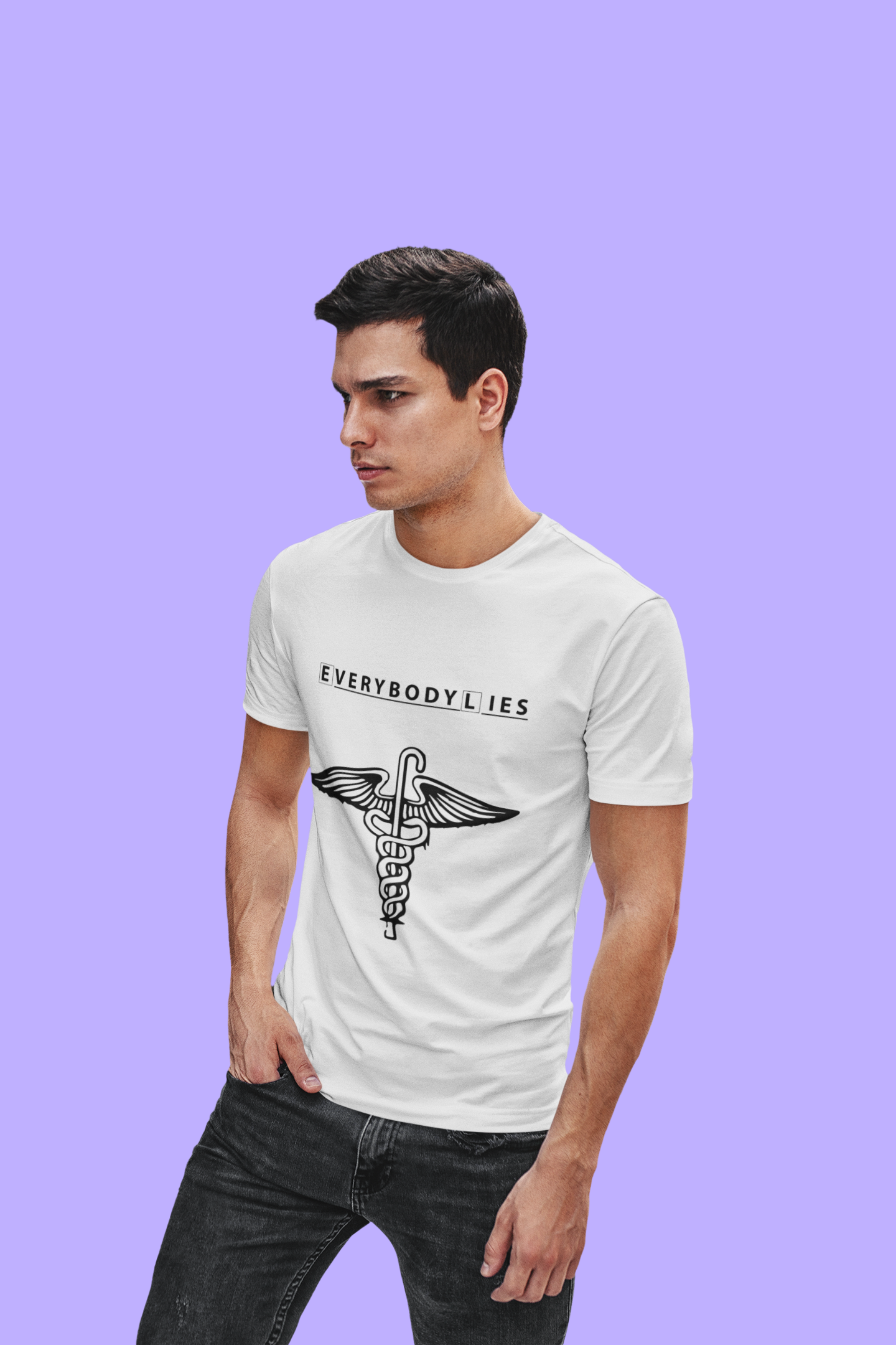Everybody Lies House MD Special Minimalistic Design 180 GSM T-Shirt