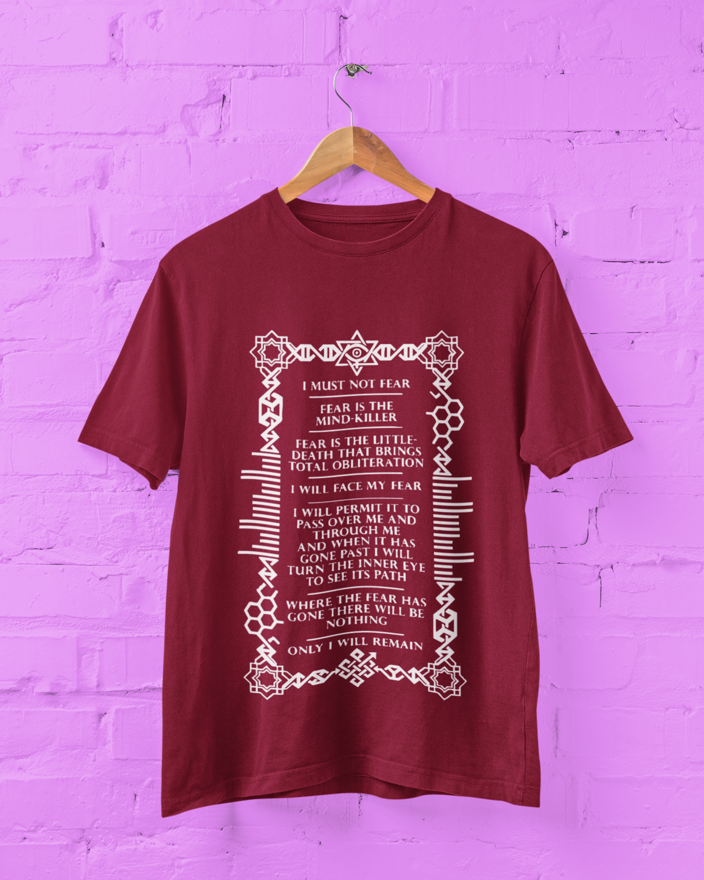 Sweaty Armpits Premium Unisex Printed T-shirts Dune Fear Minimalistic Design