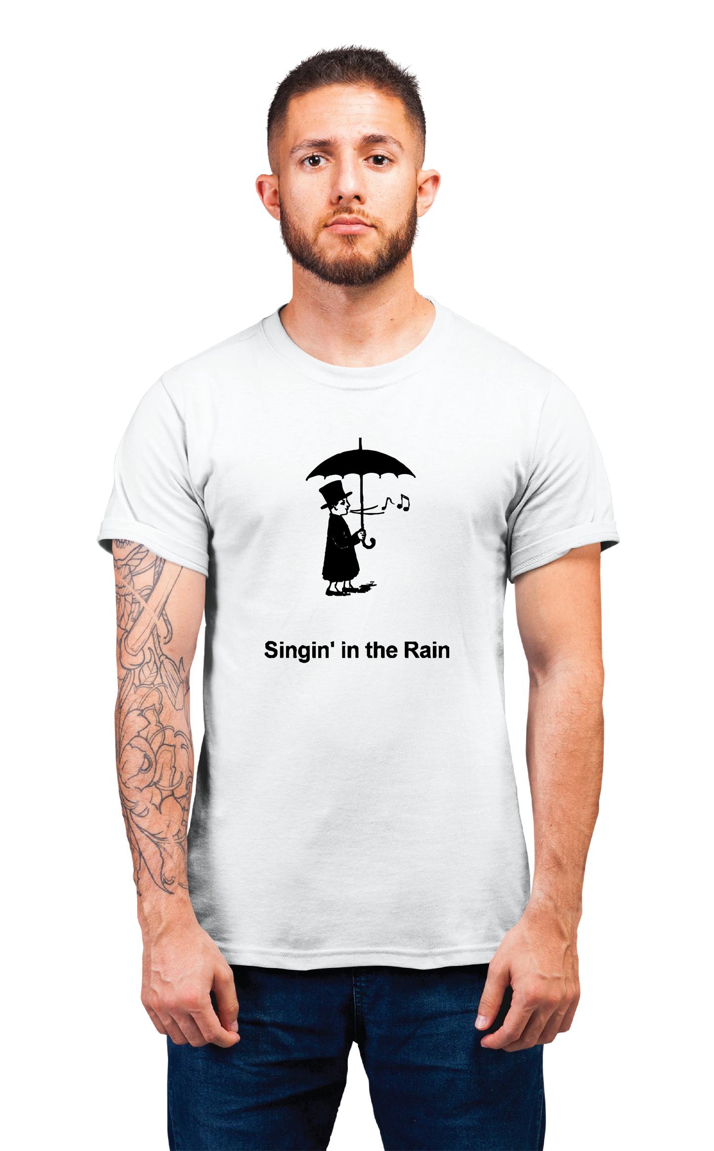 Sweaty Armpits Premium Unisex Printed T-shirts Singin In The Rain Musical Movie Minimalistic Design