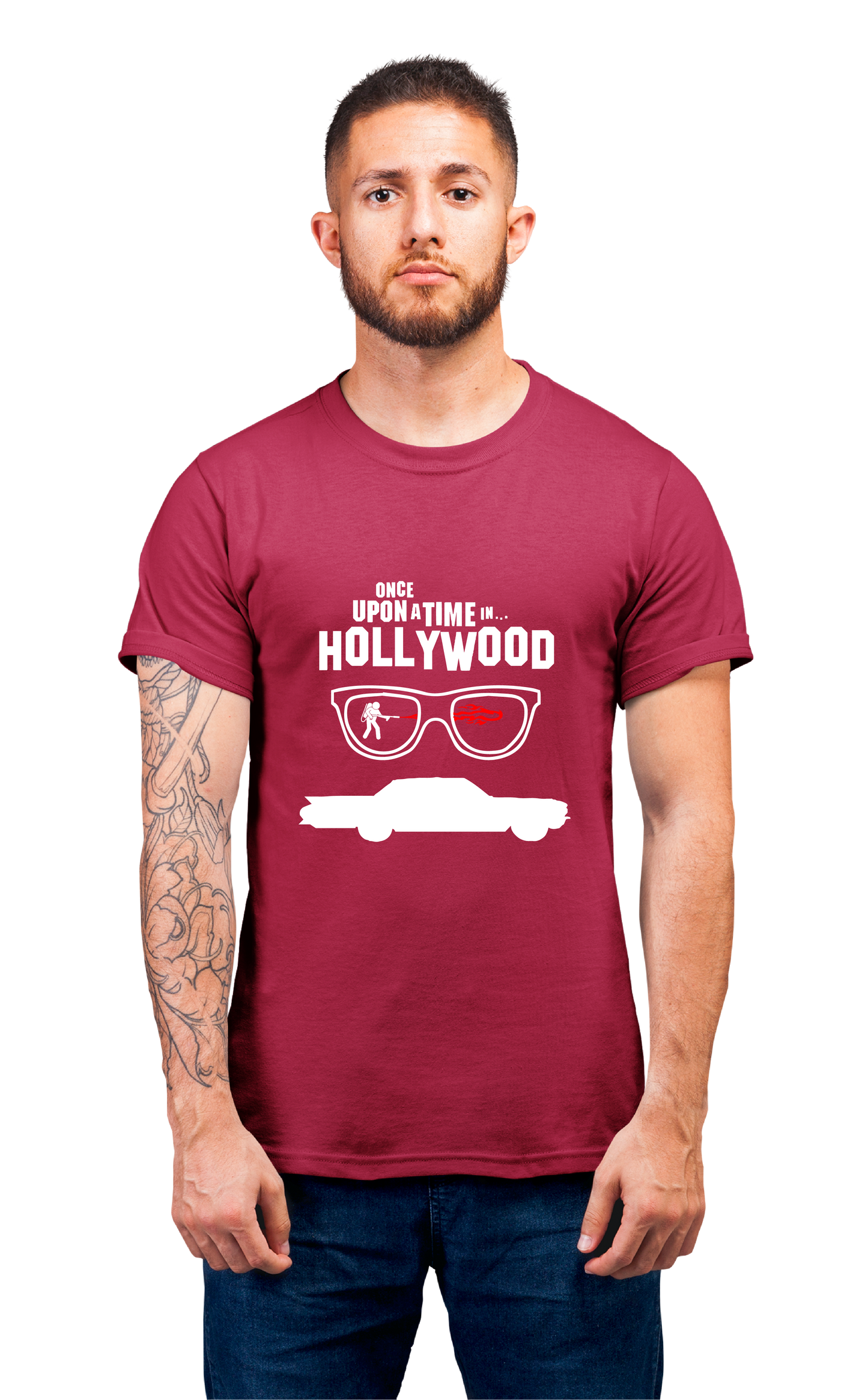 Sweaty Armpits Premium Unisex Printed T-shirts Quentin Tarantino, Once Upon A Time In Hollywood, Cult Classic Movie Minimalistic Design