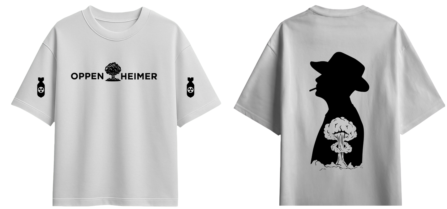 Sweaty Armpits Premium Unisex Oversized T-Shirts J. Robert Oppenheimer Movie Christopher Nolan's Epic Adaptation Minimalistic Design