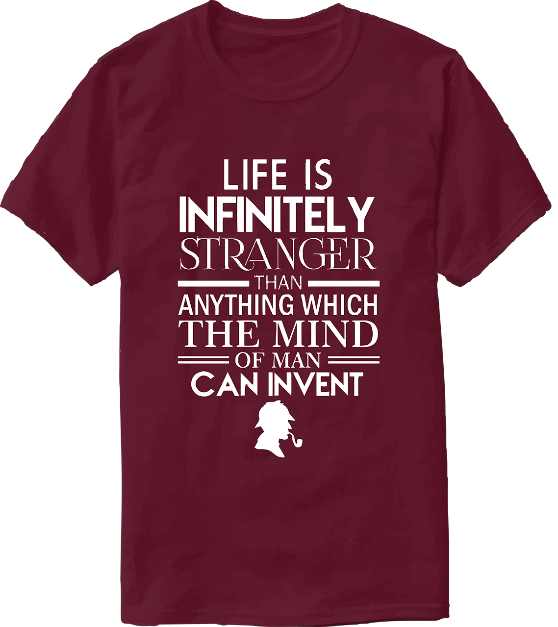 Sweaty Armpits Premium Unisex Printed T-shirts "Sir Arthur Conan Doyle" Sherlock Holmes Private Detective Minimalistic Design