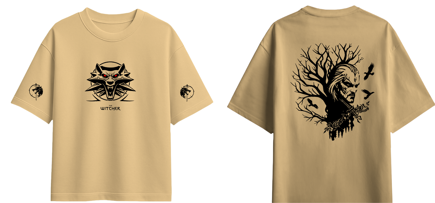 Sweaty Armpits Premium Unisex Oversized T-Shirts The Witcher1 T.V Show Minimalisitc Design