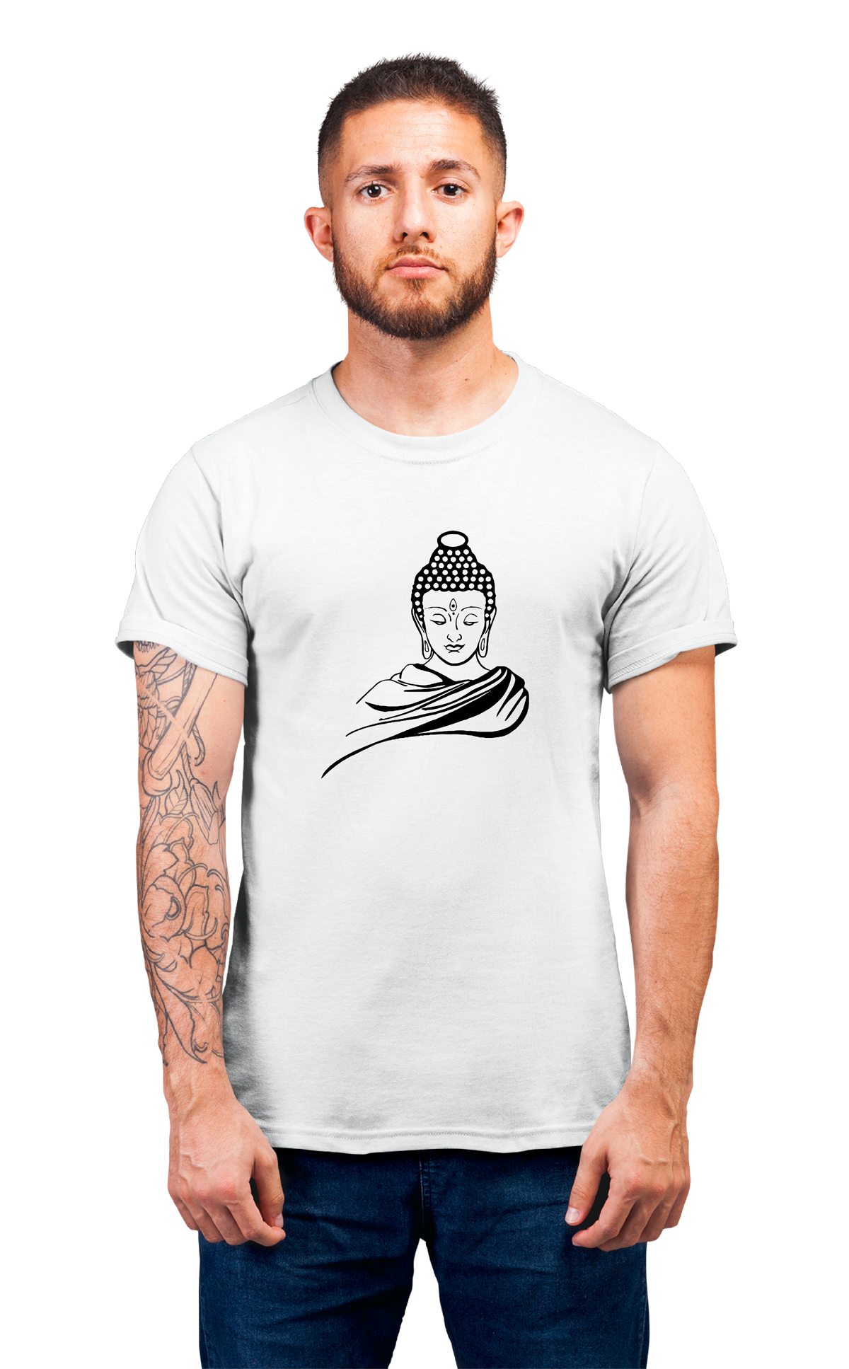 Sweaty Armpits Premium Unisex Printed T-shirts Buddha 1
