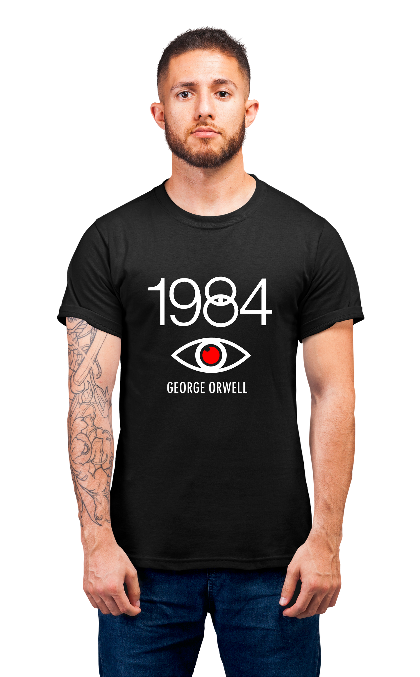 Minimalist movie-inspired T-shirt with a round neck and breathable 180 GSM material