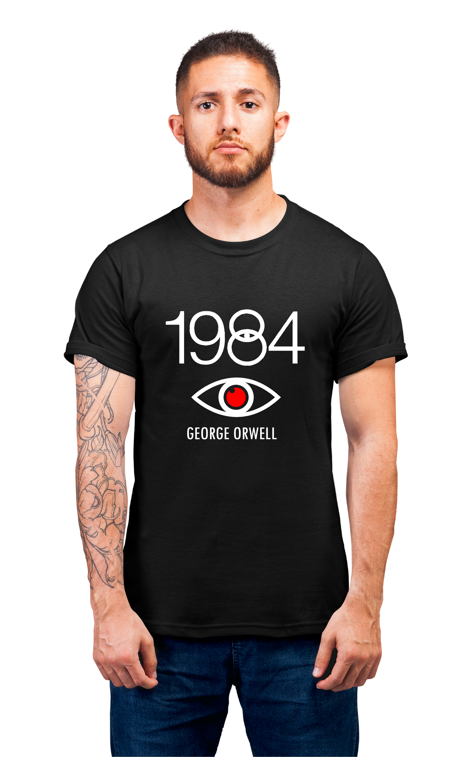 Minimalist movie-inspired T-shirt with a round neck and breathable 180 GSM material