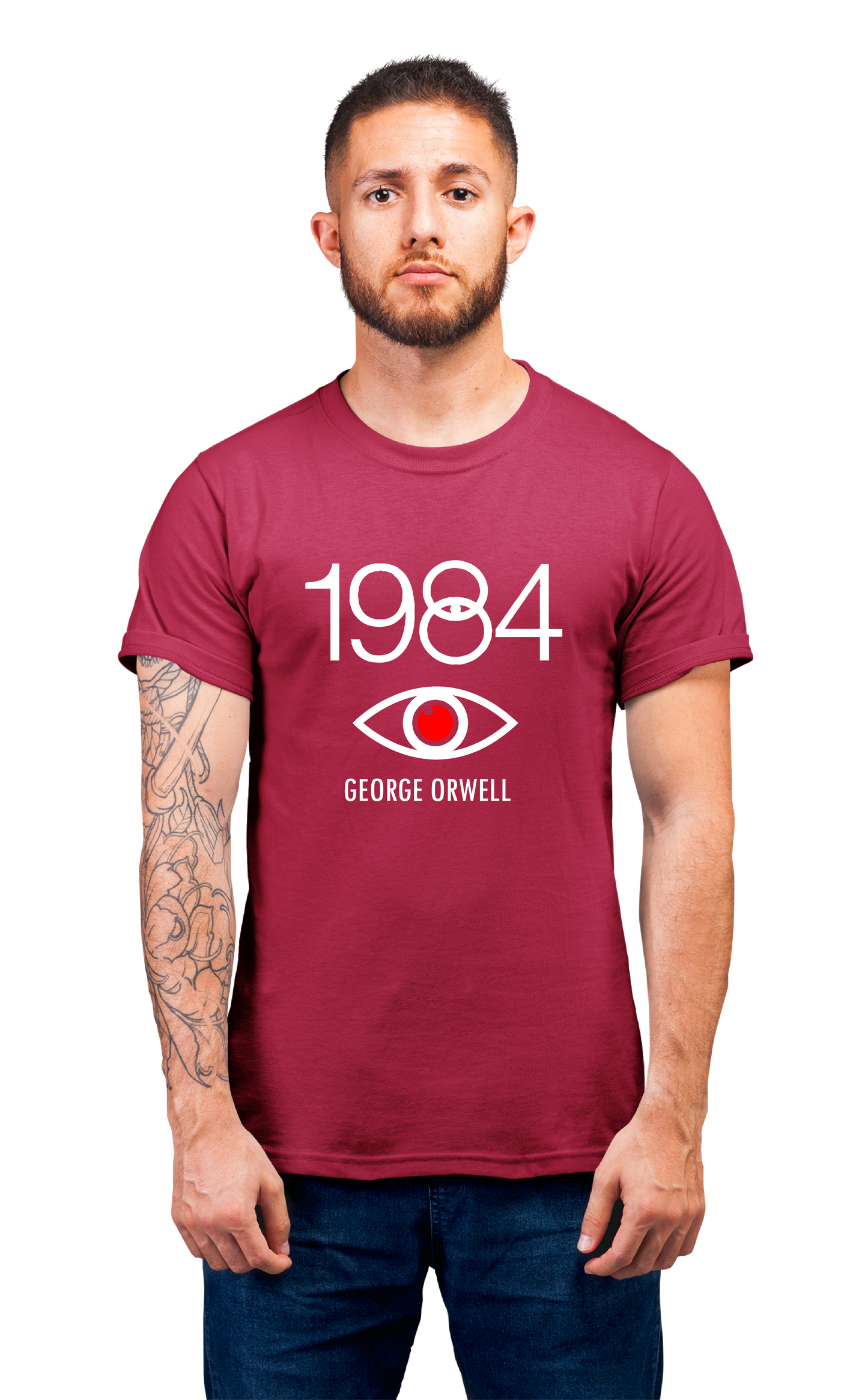 Sweaty Armpits Premium Unisex Printed T-shirts   1984 Classic Novel  Minimalistic Design