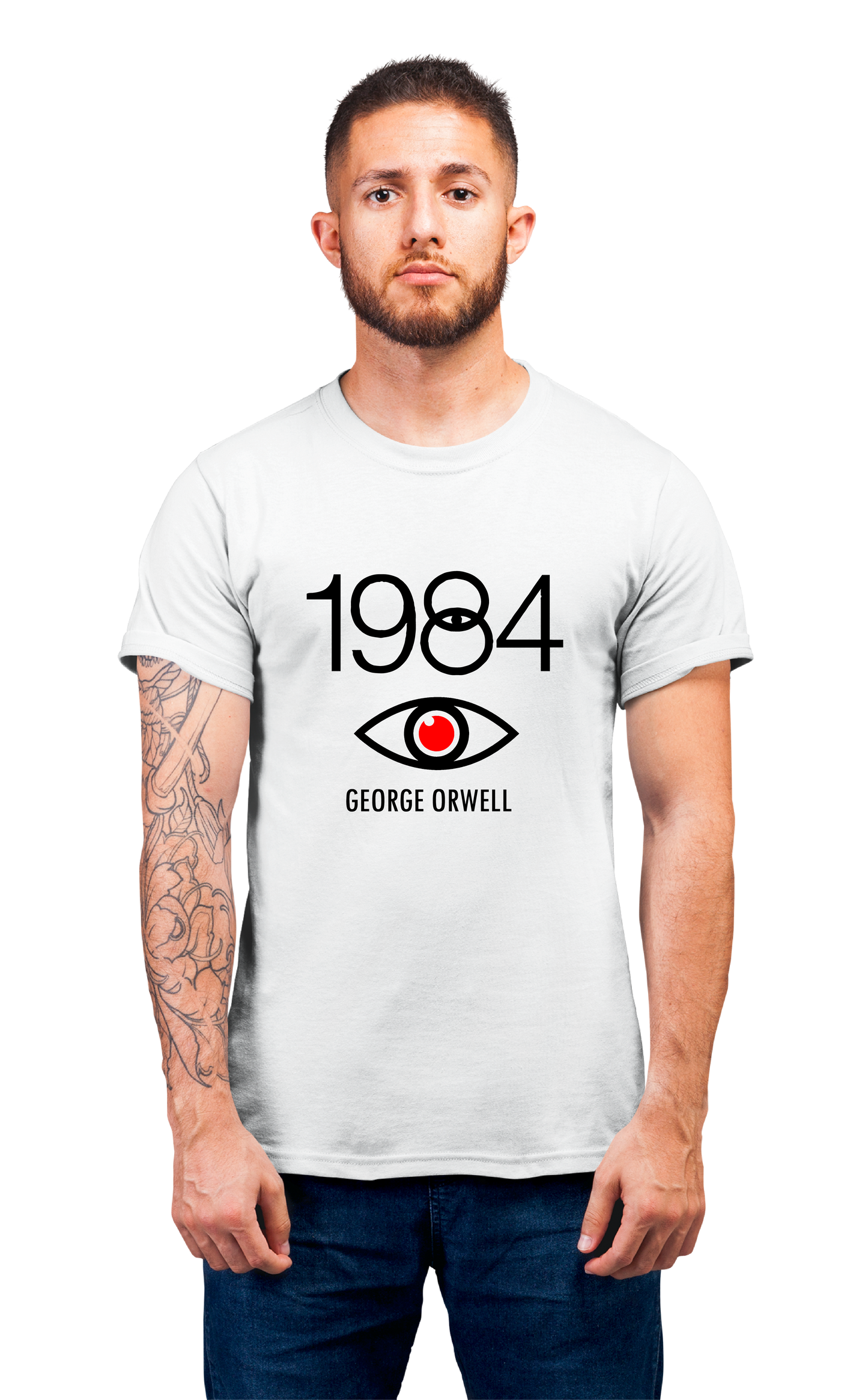Sweaty Armpits Premium Unisex Printed T-shirts   1984 Classic Novel  Minimalistic Design
