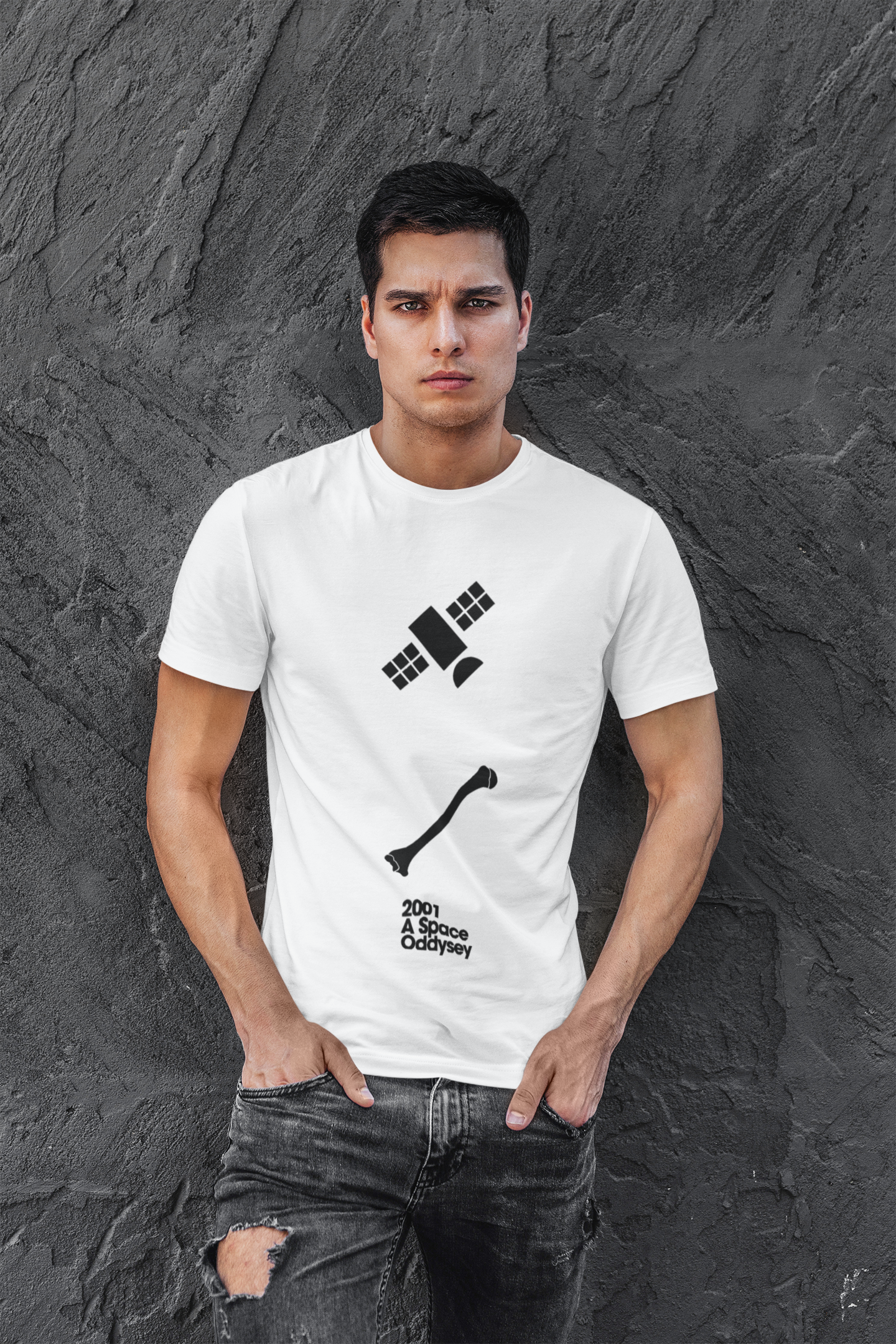 Minimalist movie-inspired T-shirt with a round neck and breathable 180 GSM material