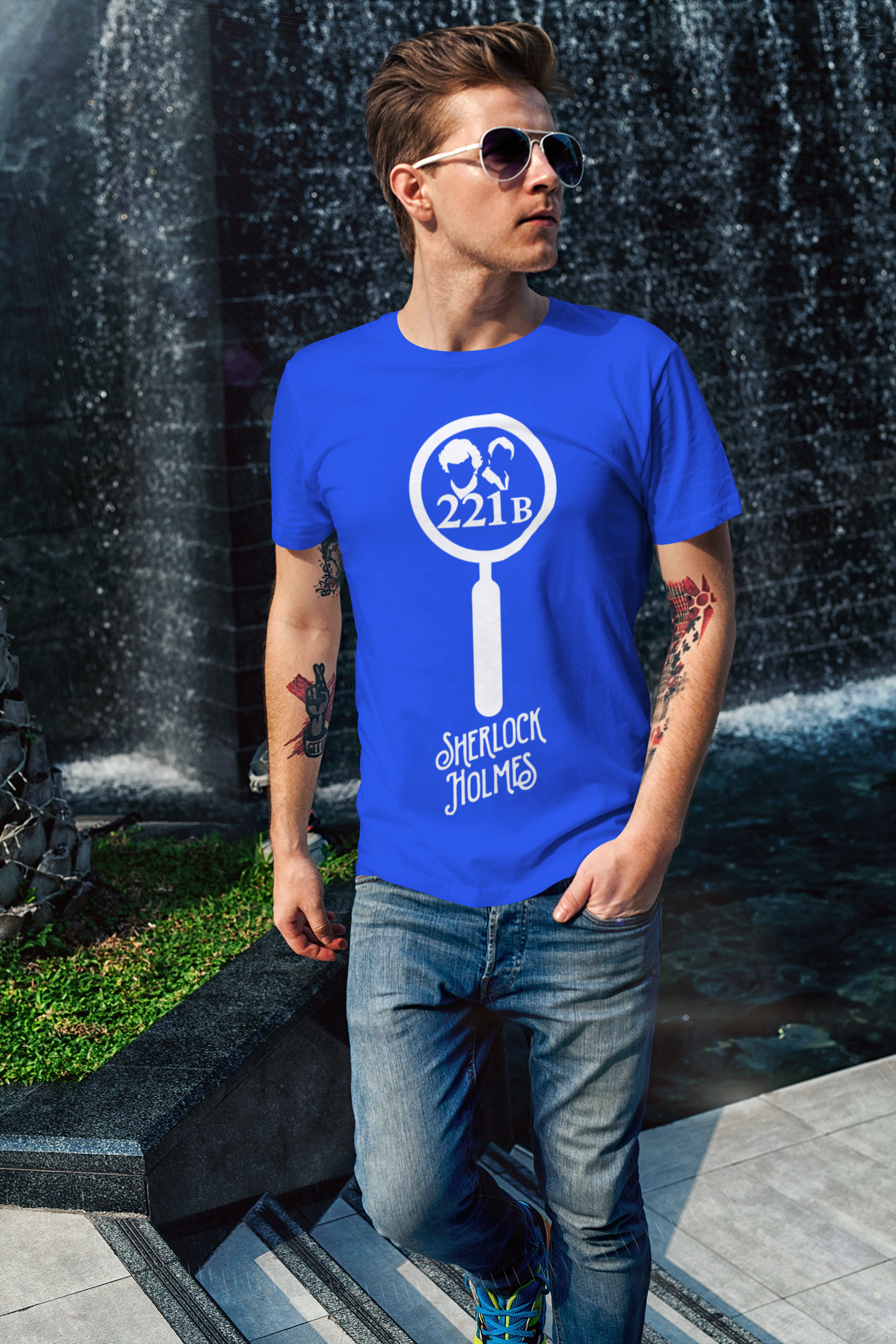 Sweaty Armpits Premium Unisex Printed T-shirts  221B Sherlock Holmes BBC Minimalistic Design
