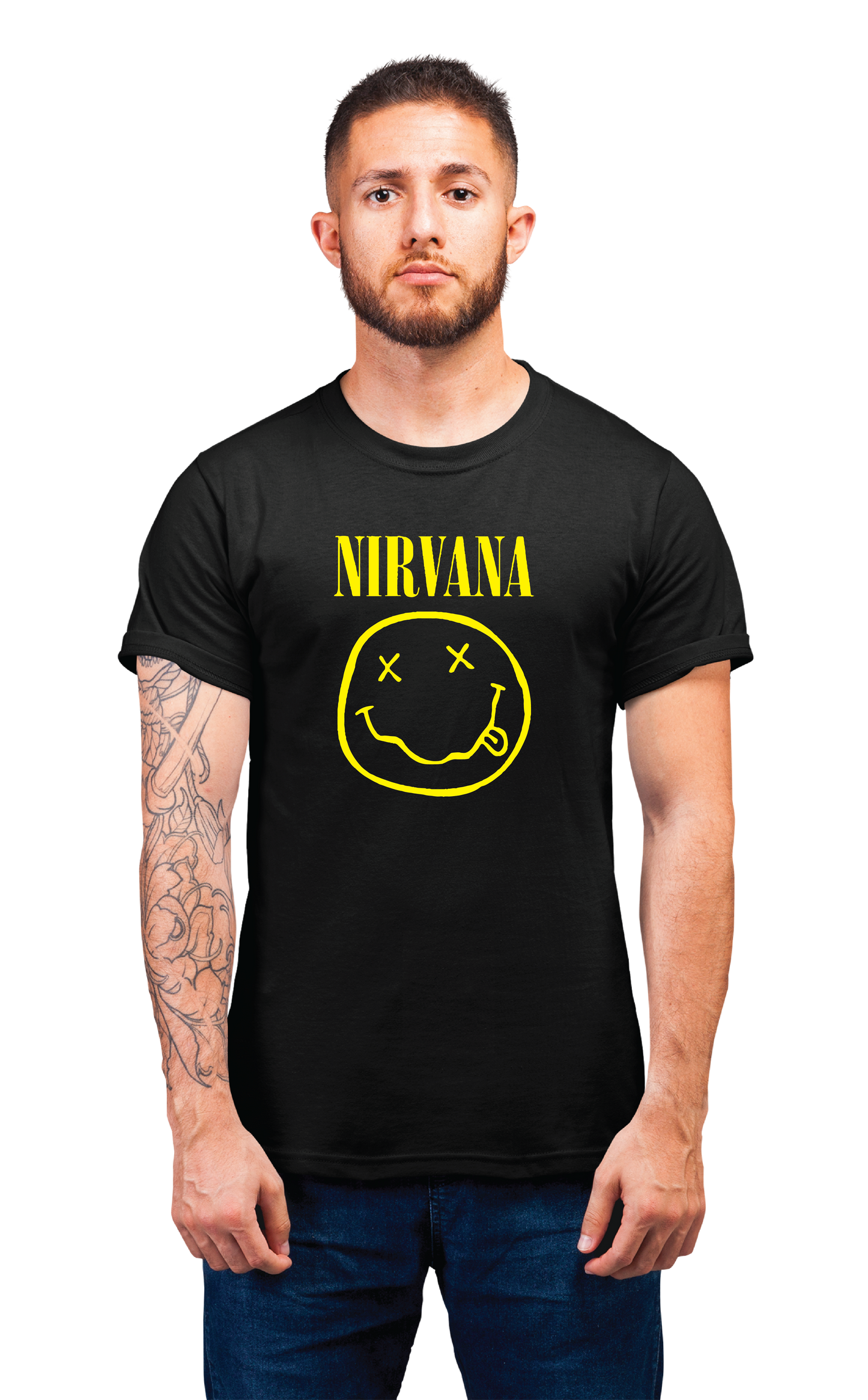 Sweaty Armpits Premium Unisex Printed T-shirts Nirvana Smile Minimalistic Design