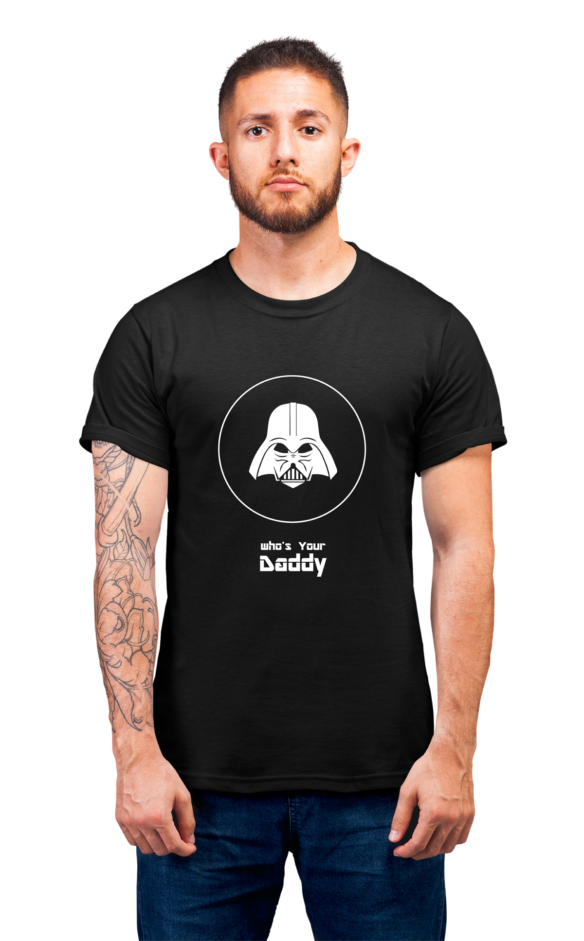 Sweaty Armpits Premium Unisex Printed T-shirts  Darth Wader "Who's Your Daddy" Star Wars  Minimalistic Design