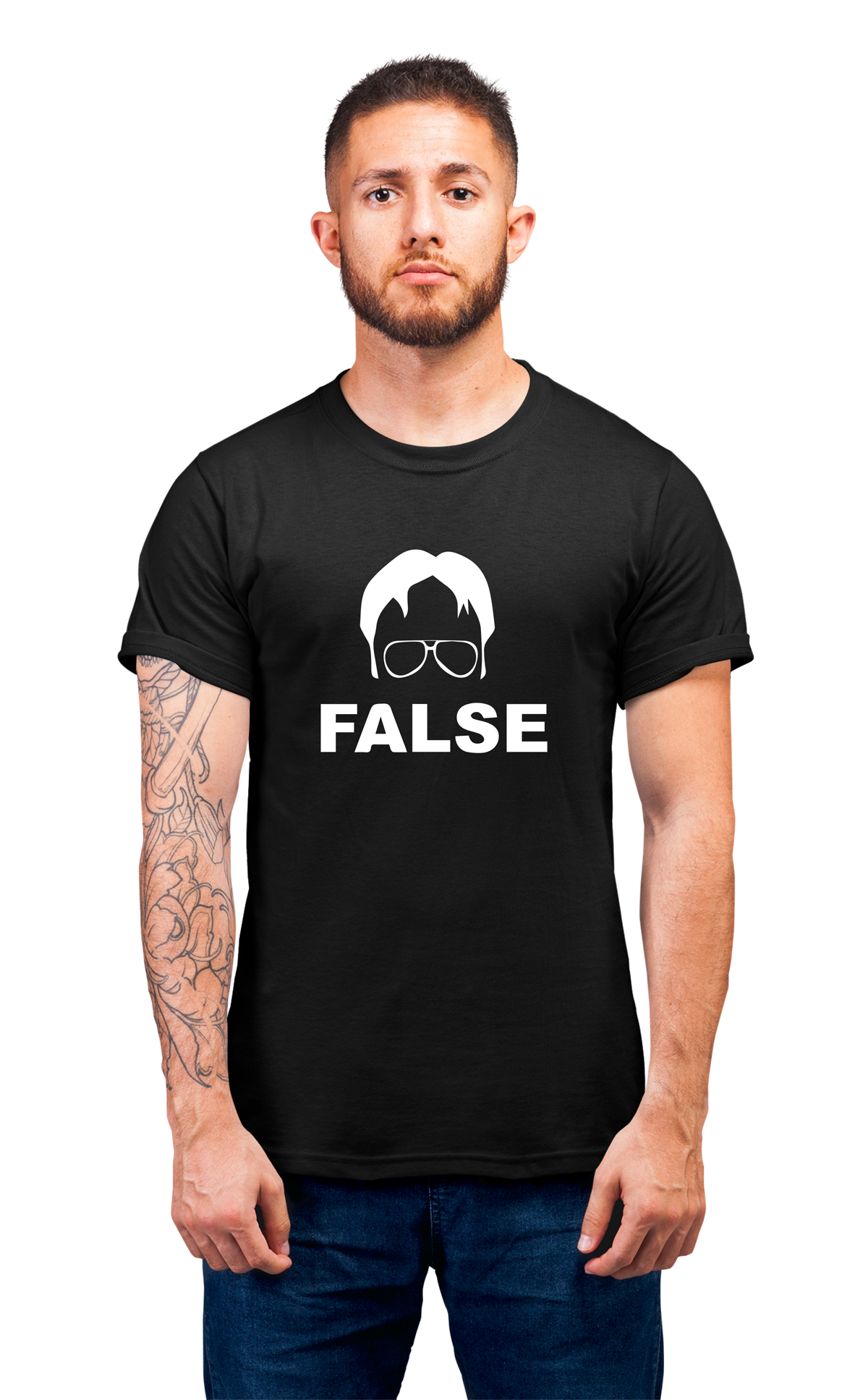 Sweaty Armpits Premium Unisex Printed T-shir The Office (US) Dwight "FALSE" American Sitcom, T.V Show, Minimalistic Design