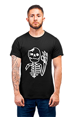 Minimalist movie-inspired T-shirt with a round neck and breathable 180 GSM material