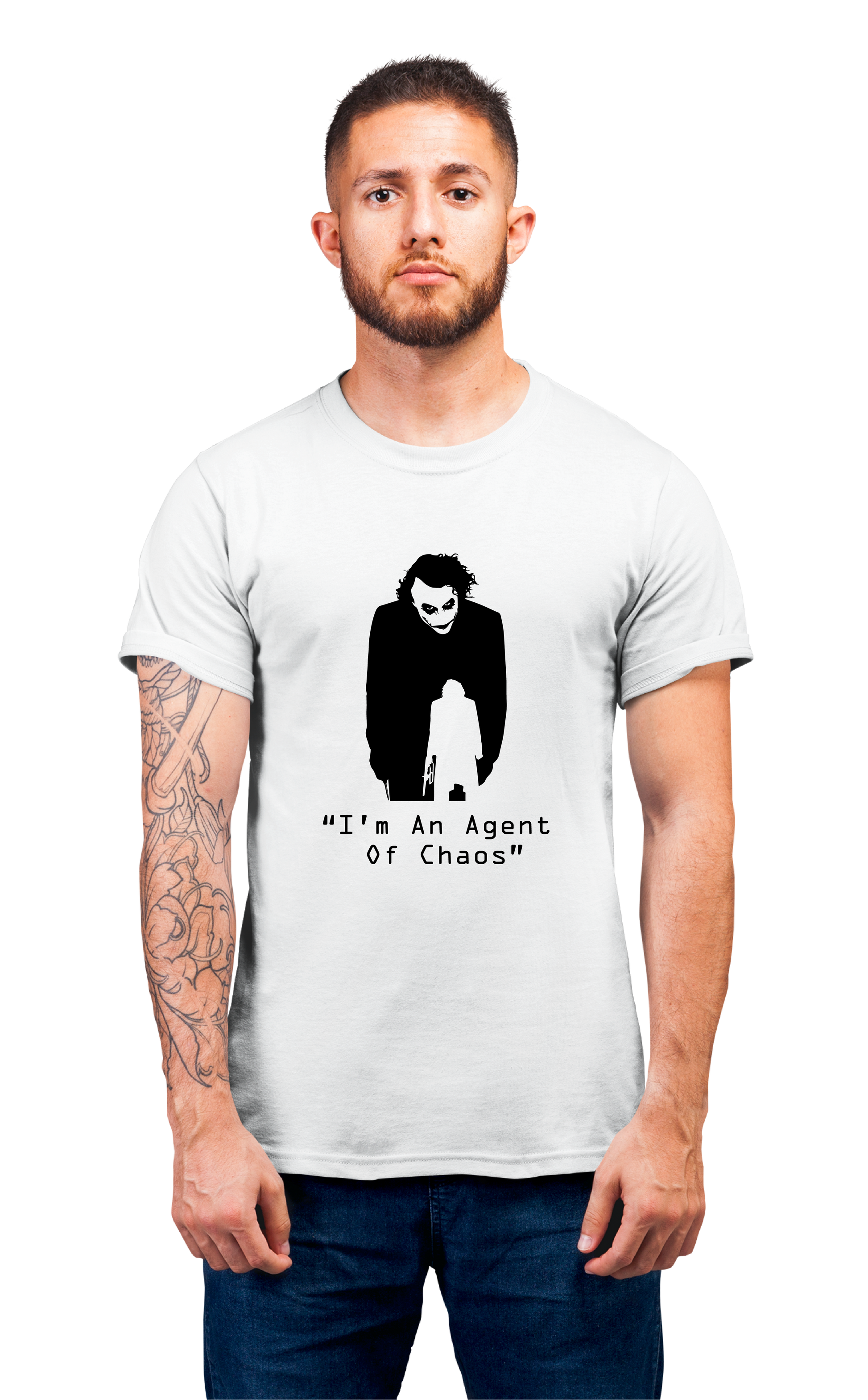 Minimalist movie-inspired T-shirt with a round neck and breathable 180 GSM material