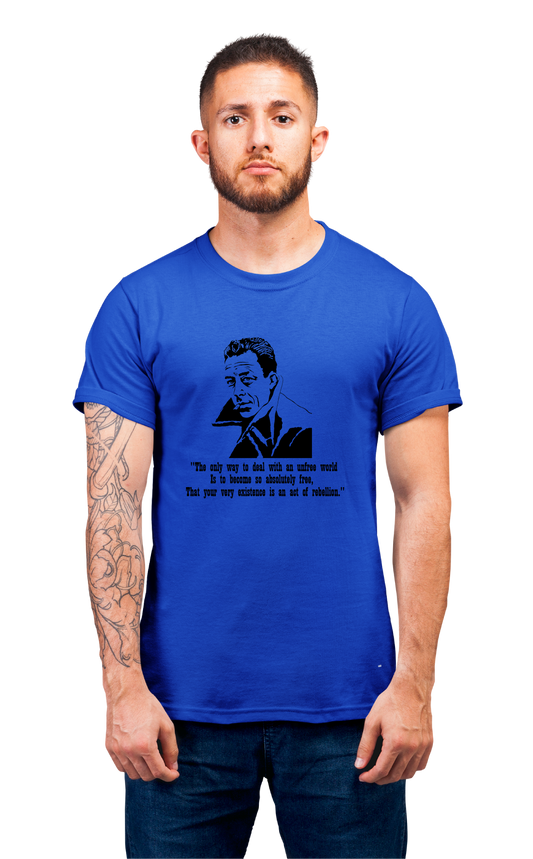 Minimalist movie-inspired T-shirt with a round neck and breathable 180 GSM material