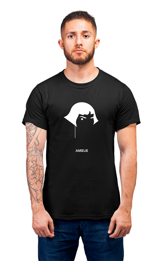 Minimalist movie-inspired T-shirt with a round neck and breathable 180 GSM material