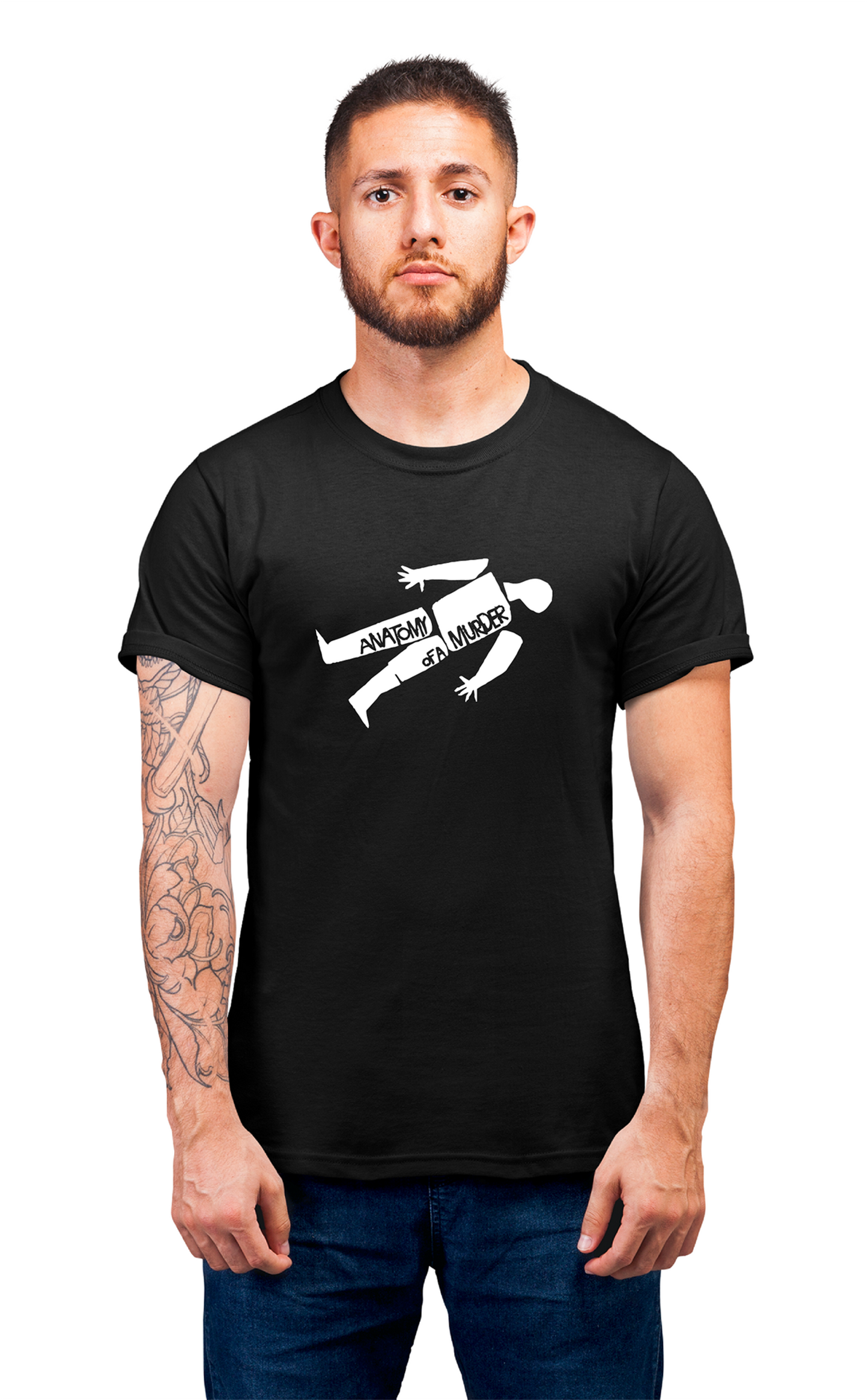 Minimalist movie-inspired T-shirt with a round neck and breathable 180 GSM material