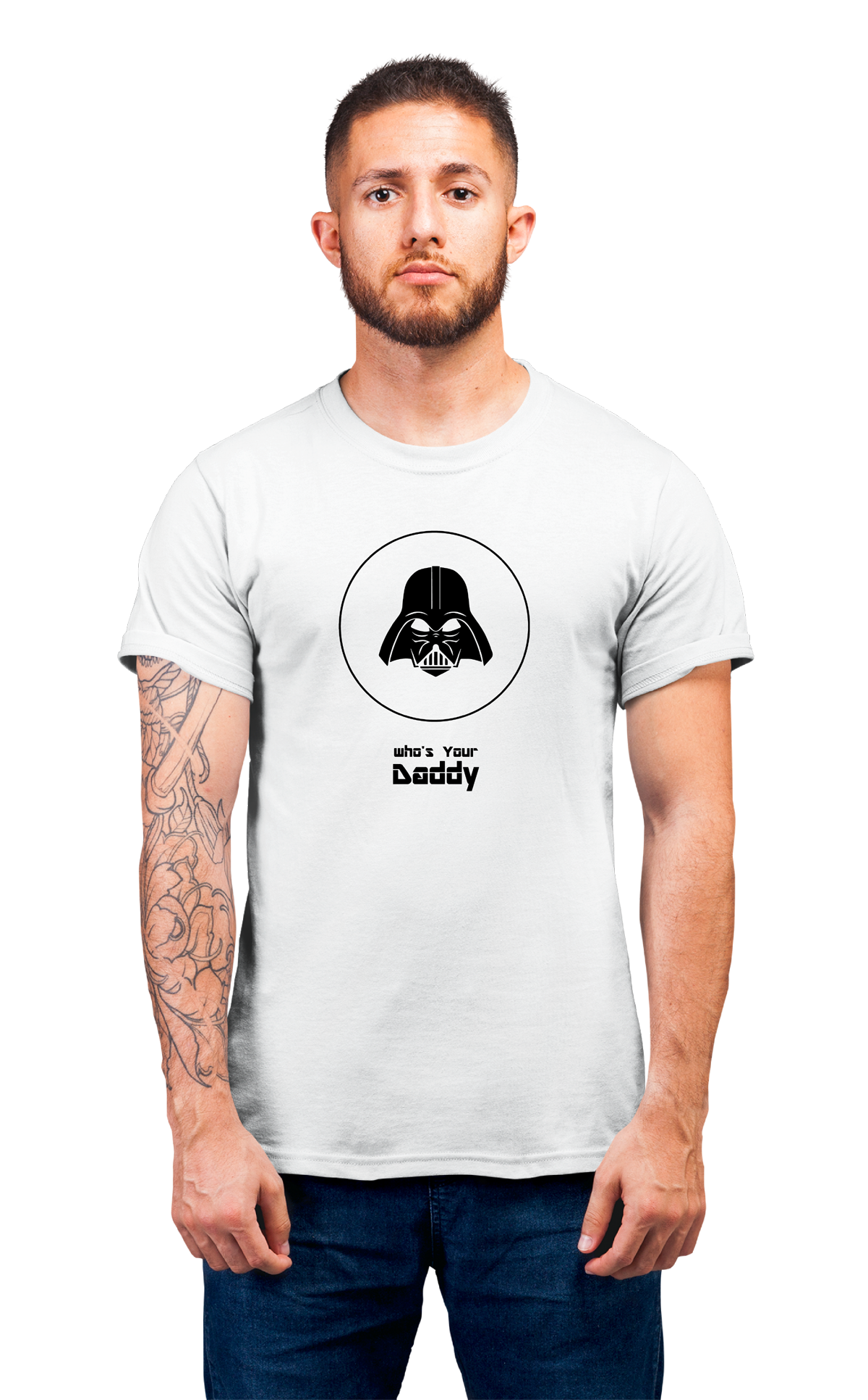 Sweaty Armpits Premium Unisex Printed T-shirts  Darth Wader "Who's Your Daddy" Star Wars  Minimalistic Design