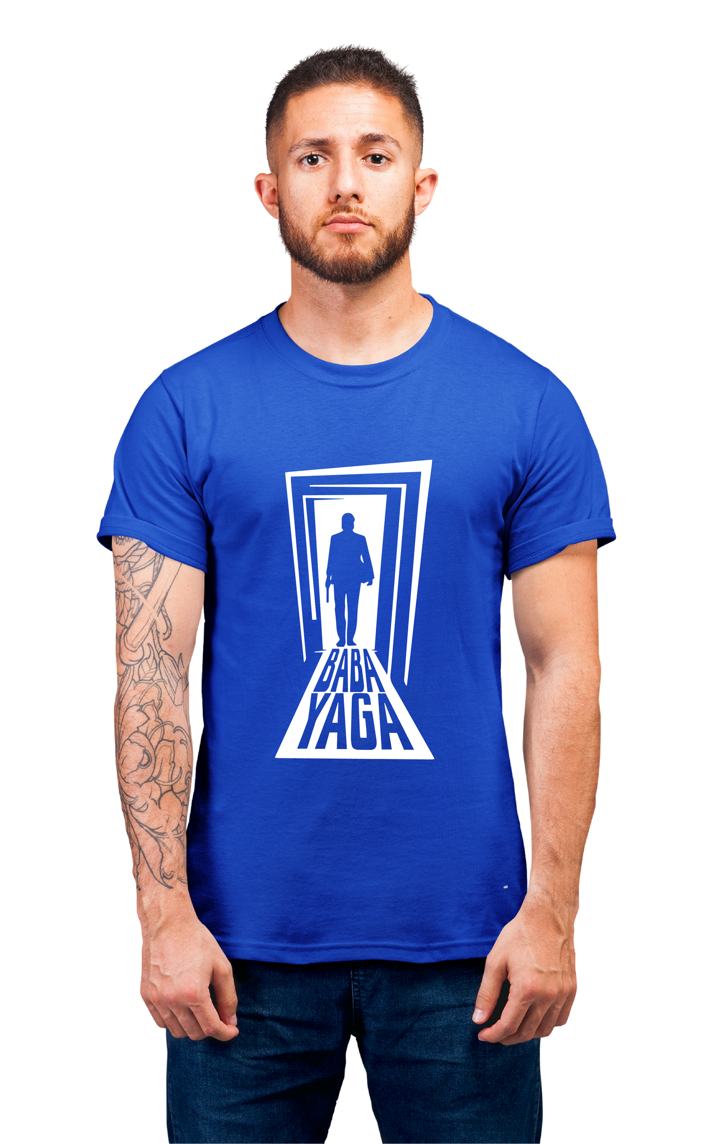 Minimalist movie-inspired T-shirt with a round neck and breathable 180 GSM material