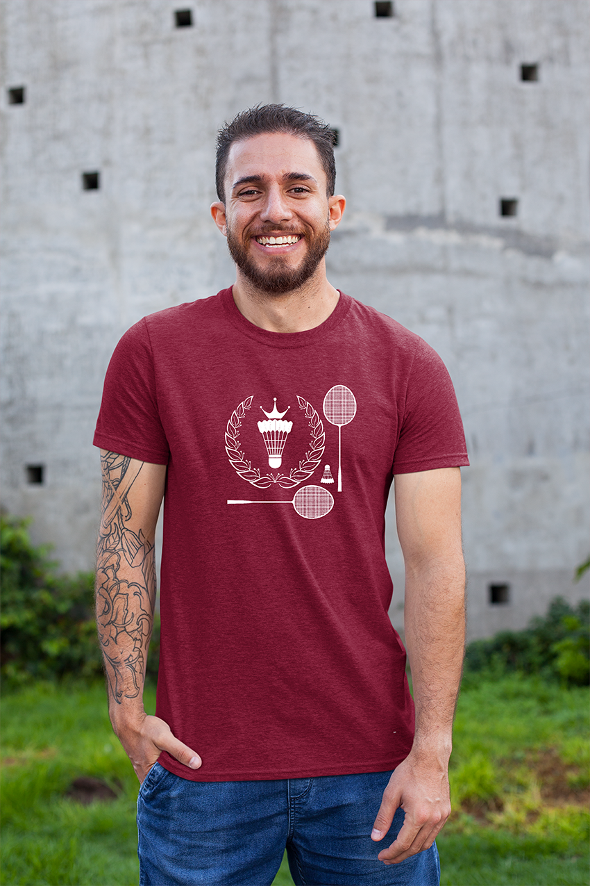 Sweaty Armpits Premium Unisex Printed T-shirts Badminton King
