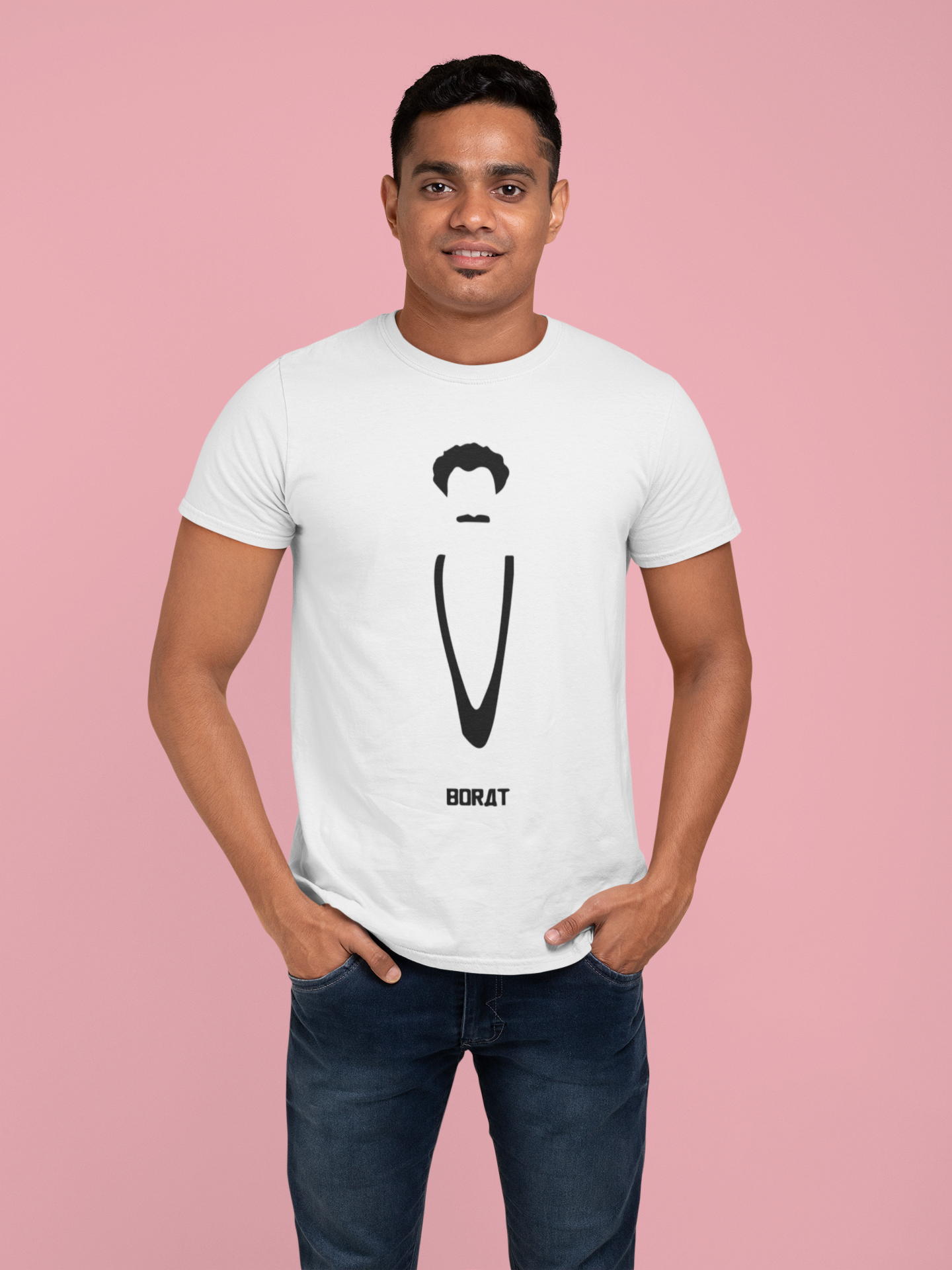 Sweaty Armpits Premium Unisex Printed T-shirts Borat Minimalistic Design