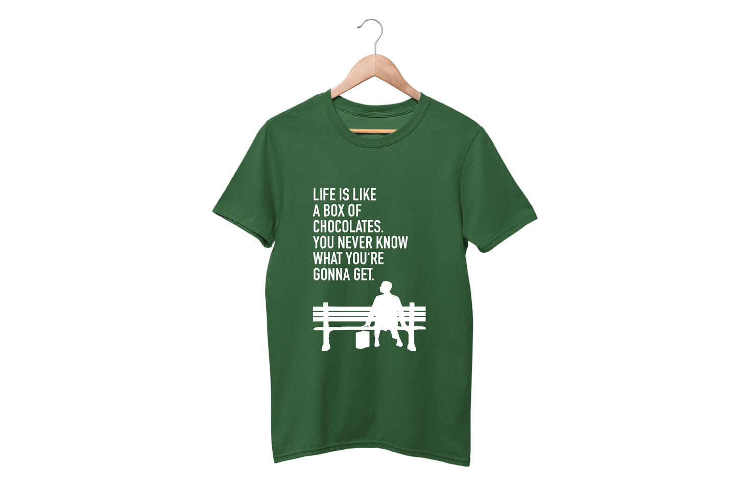 Minimalist movie-inspired T-shirt with a round neck and breathable 180 GSM material