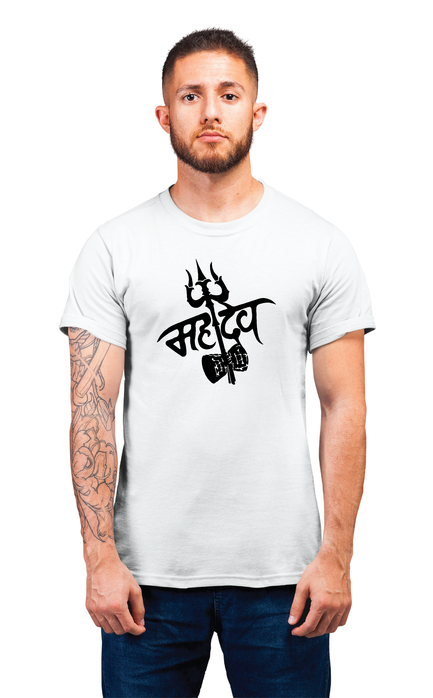 Sweaty Armpits Premium Unisex Printed T-shirts Mahadev Shankar Bhagwan "Har Har Mahadev"  Minimalistic Design