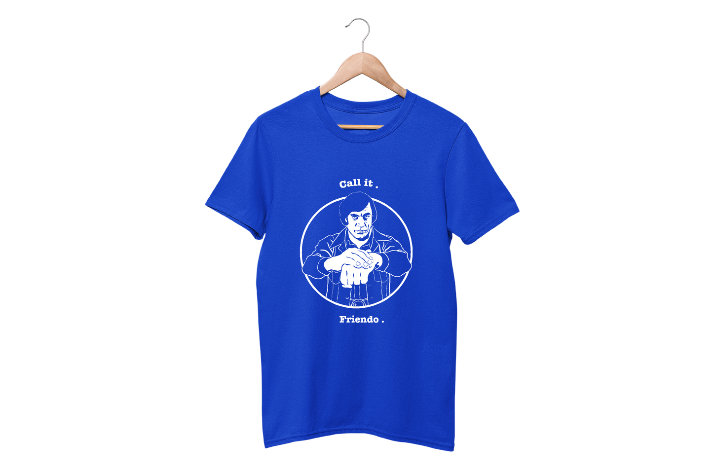 Sweaty Armpits Premium Unisex Printed T-shirts  No Country For Old Man Coen Brothers Epic Western Thriller Anton Chigurh "Call It Friendo" Minimalisitc Design