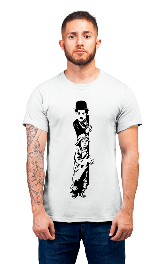 Minimalist movie-inspired T-shirt with a round neck and breathable 180 GSM material