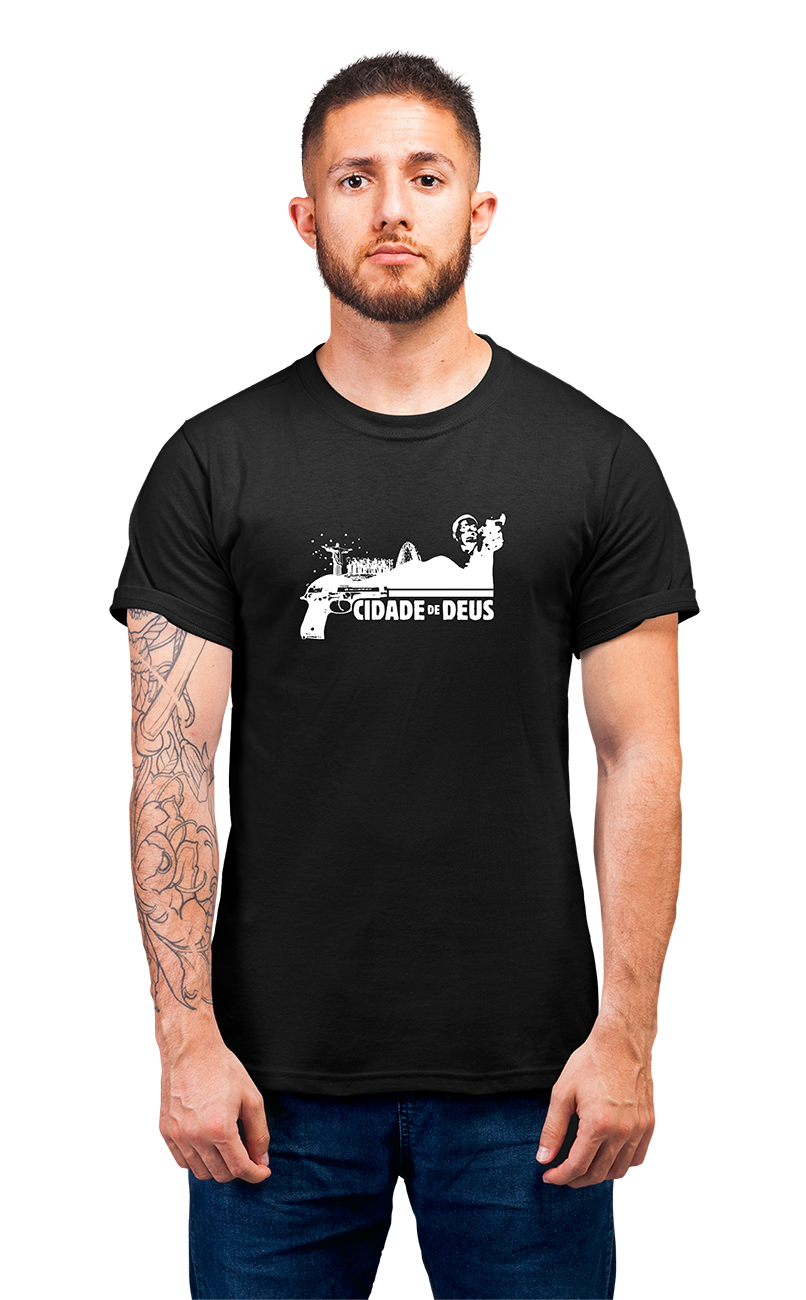 Minimalist movie-inspired T-shirt with a round neck and breathable 180 GSM material