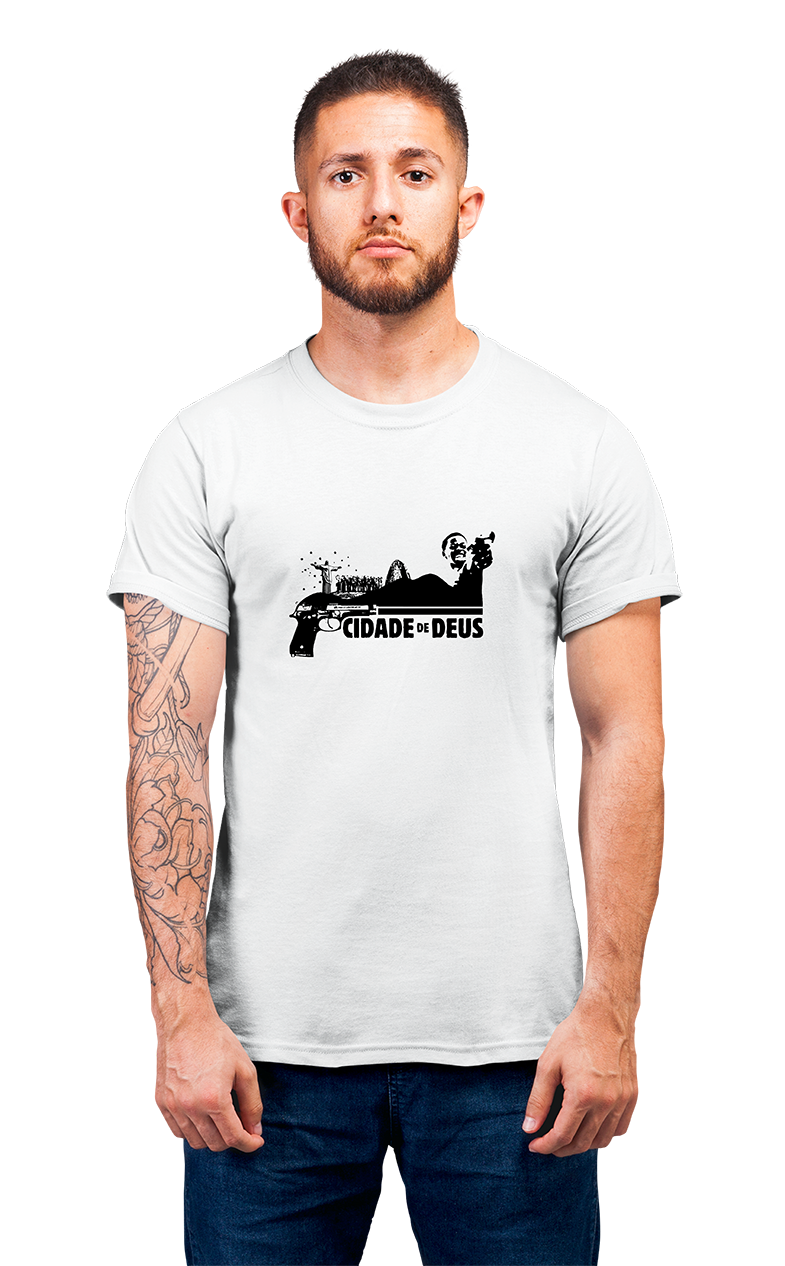 Sweaty Armpits Premium Unisex Printed T-shirtCity Of God Minimalistic Design, Whole Ensemble