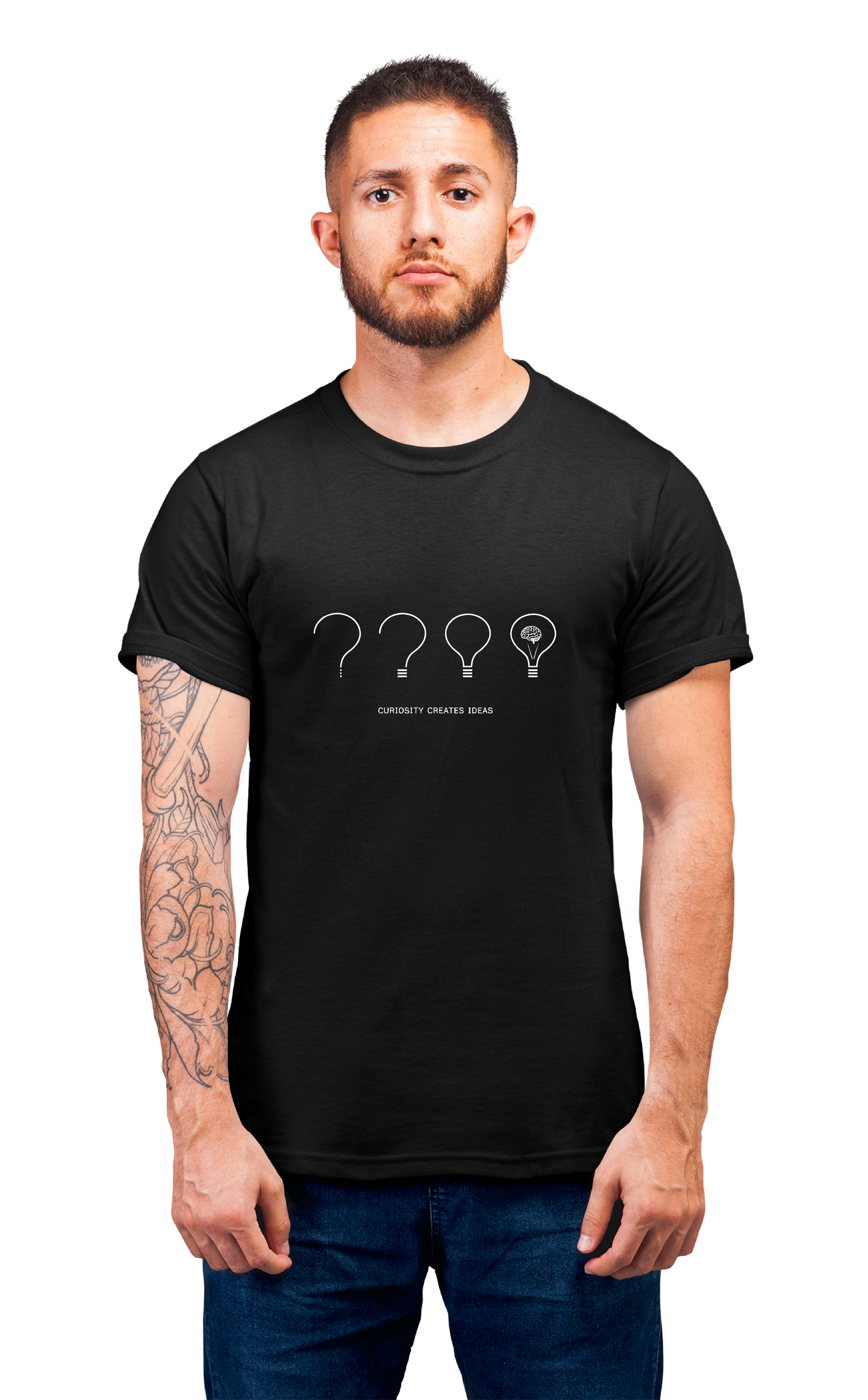 Minimalist movie-inspired T-shirt with a round neck and breathable 180 GSM material