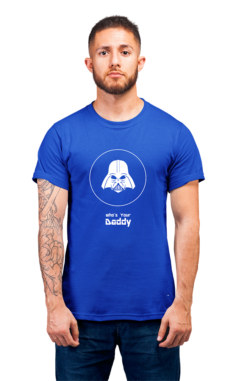 Sweaty Armpits Premium Unisex Printed T-shirts  Darth Wader "Who's Your Daddy" Star Wars  Minimalistic Design