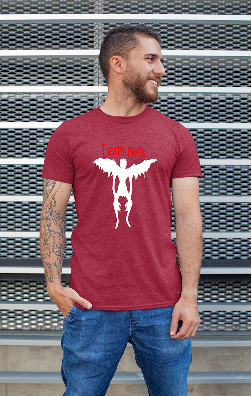 Sweaty Armpits Premium Unisex Printed T-shirts,Death Note  Anime, Classic Anime, Minimalistic Design