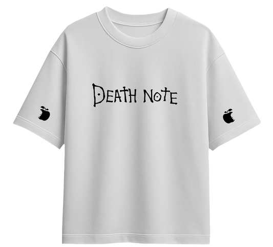 Sweaty Armpits Premium Unisex Oversized T-Shirts Death Note Anime Shinigami With Apple Minimalistic Design