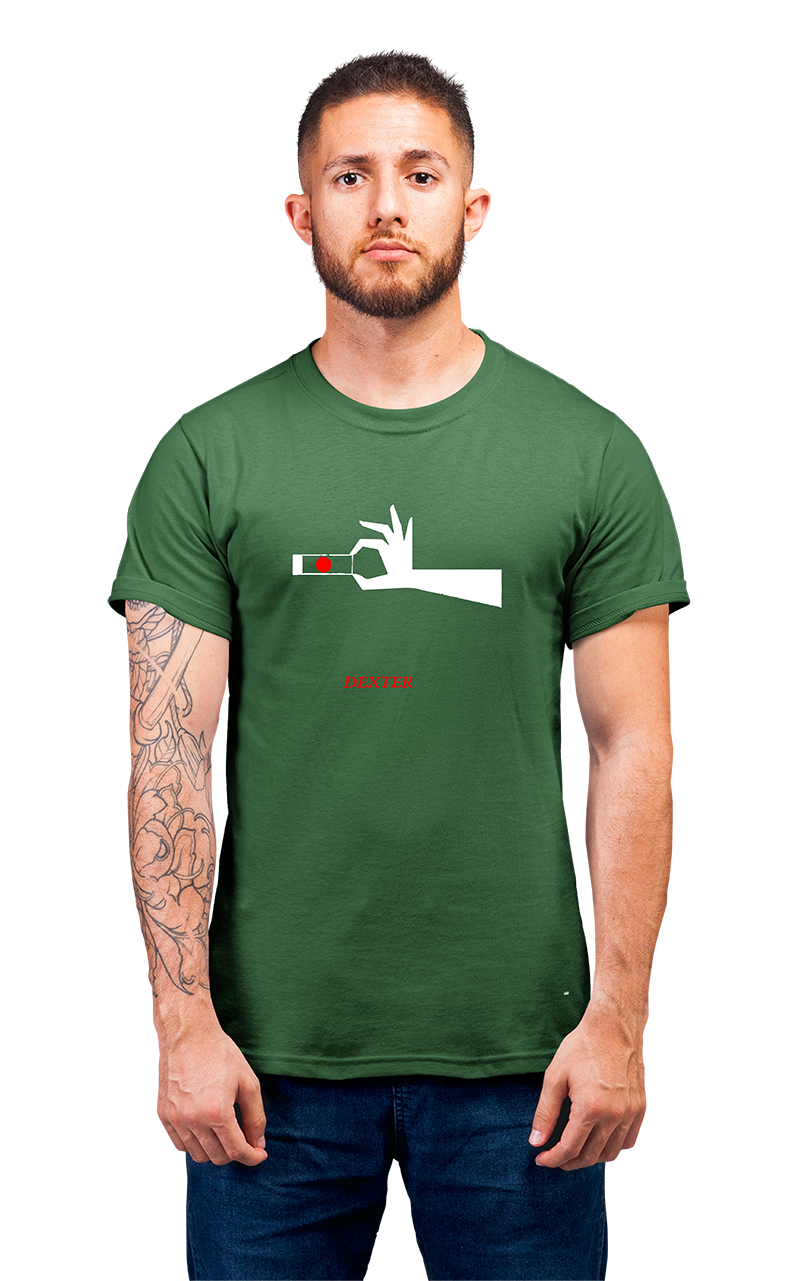 Sweaty Armpits Premium Unisex Printed T-shirt, Dexter T.V Show,  Minimalistic Design