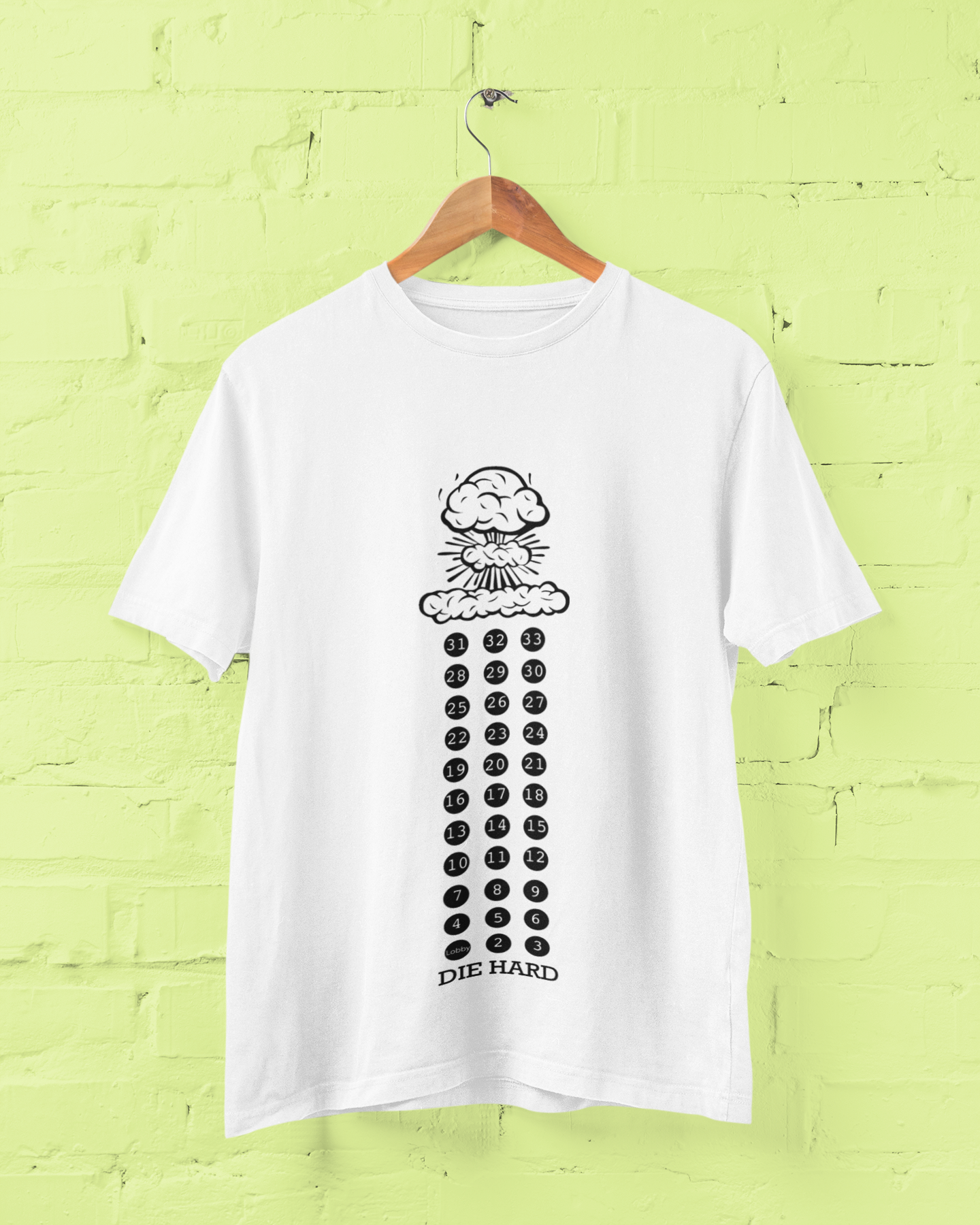 Sweaty Armpits Premium Unisex Printed T-shirts  Die Hard Action Thriller Minimalistic Design