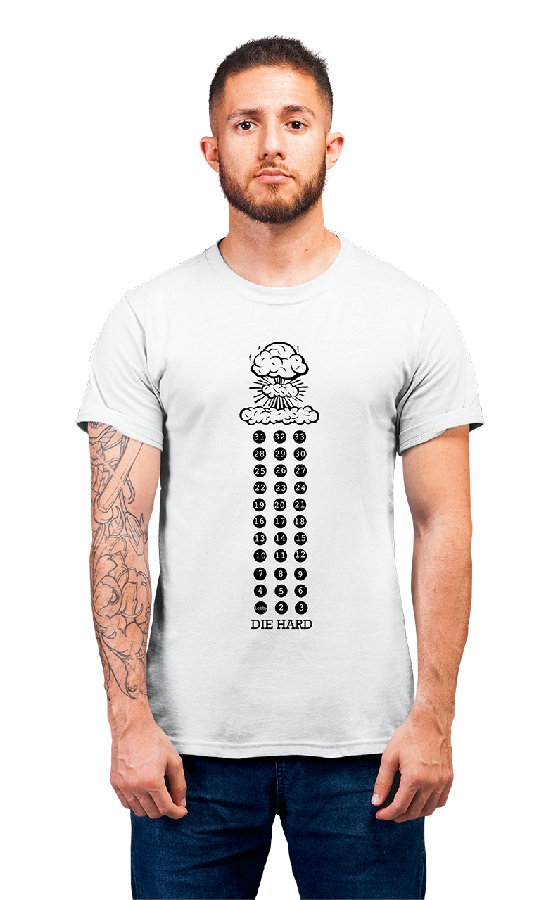 Sweaty Armpits Premium Unisex Printed T-shirtsDie Hard, Cult Classic, Iconic Movie, Bruce Willis, Minimalistic Design