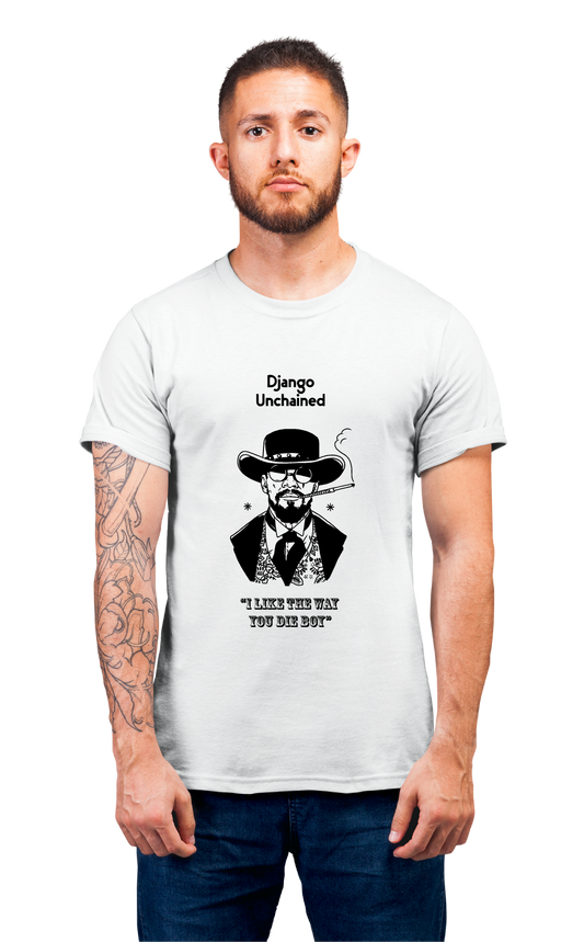 Minimalist movie-inspired T-shirt with a round neck and breathable 180 GSM material