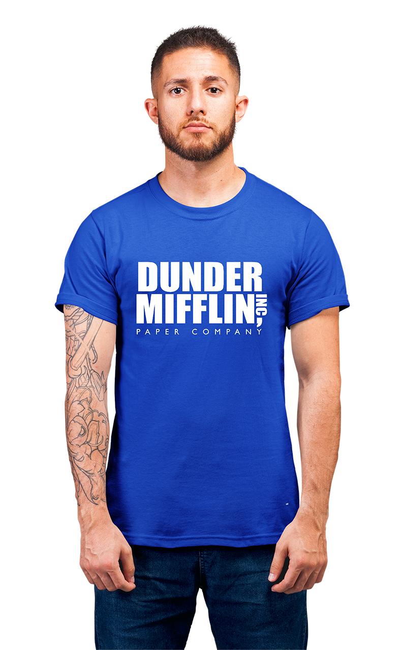 Sweaty Armpits Premium Unisex Printed T-shirts Dunder Mifflin, The Office(US) Iconic T.V Show,  Minimalistic Design