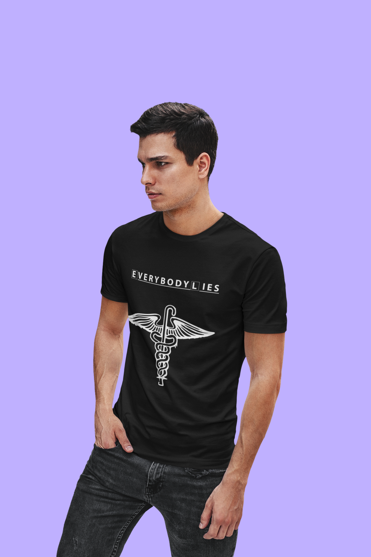 Everybody Lies House MD Special Minimalistic Design 180 GSM T-Shirt