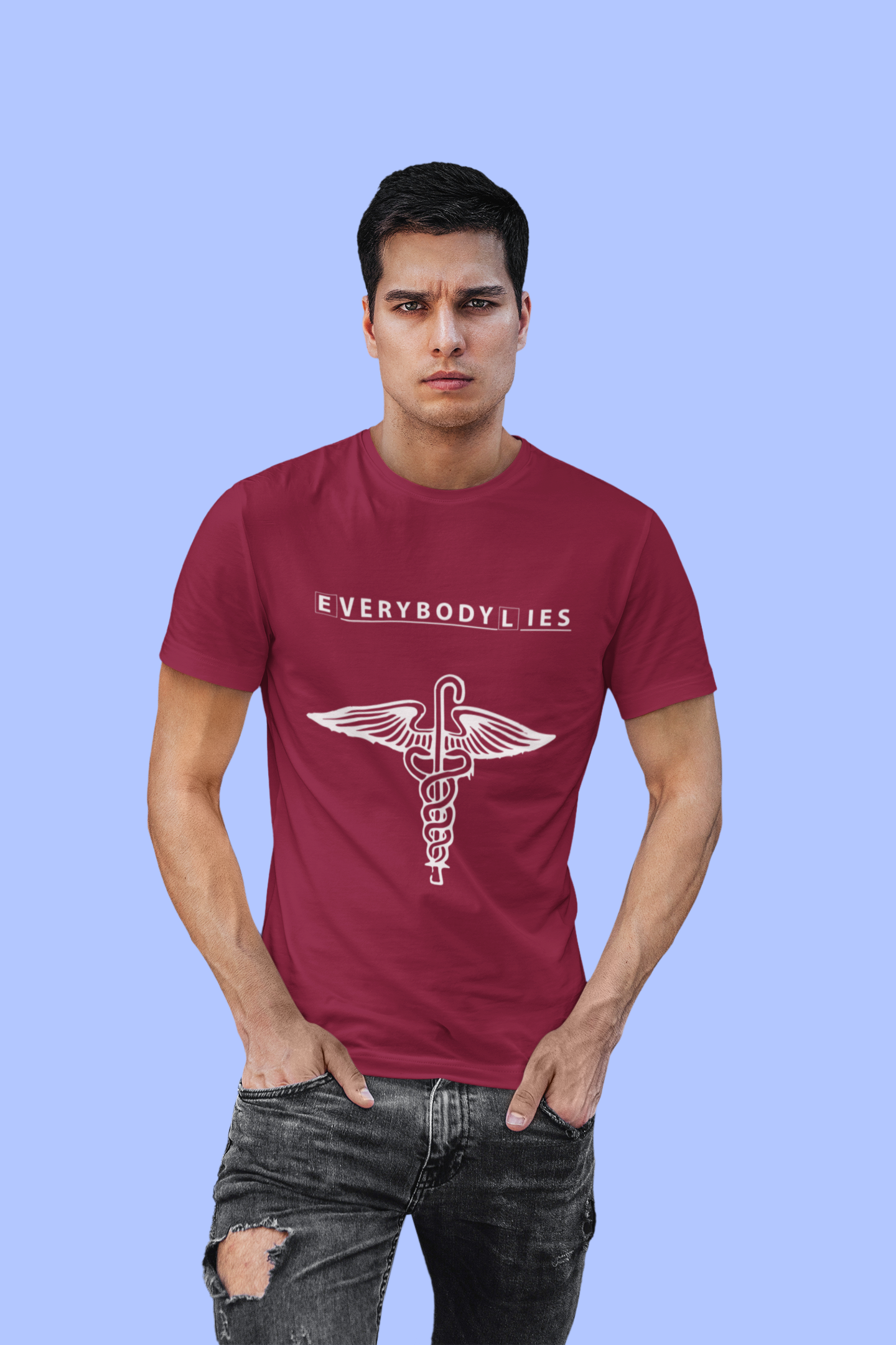 Everybody Lies House MD Special Minimalistic Design 180 GSM T-Shirt