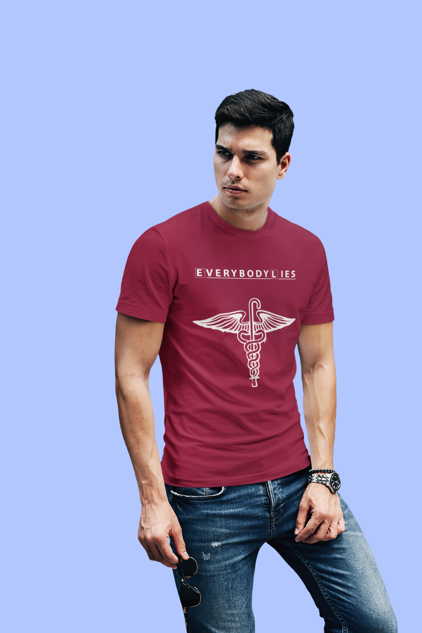 Everybody Lies House MD Special Minimalistic Design 180 GSM T-Shirt